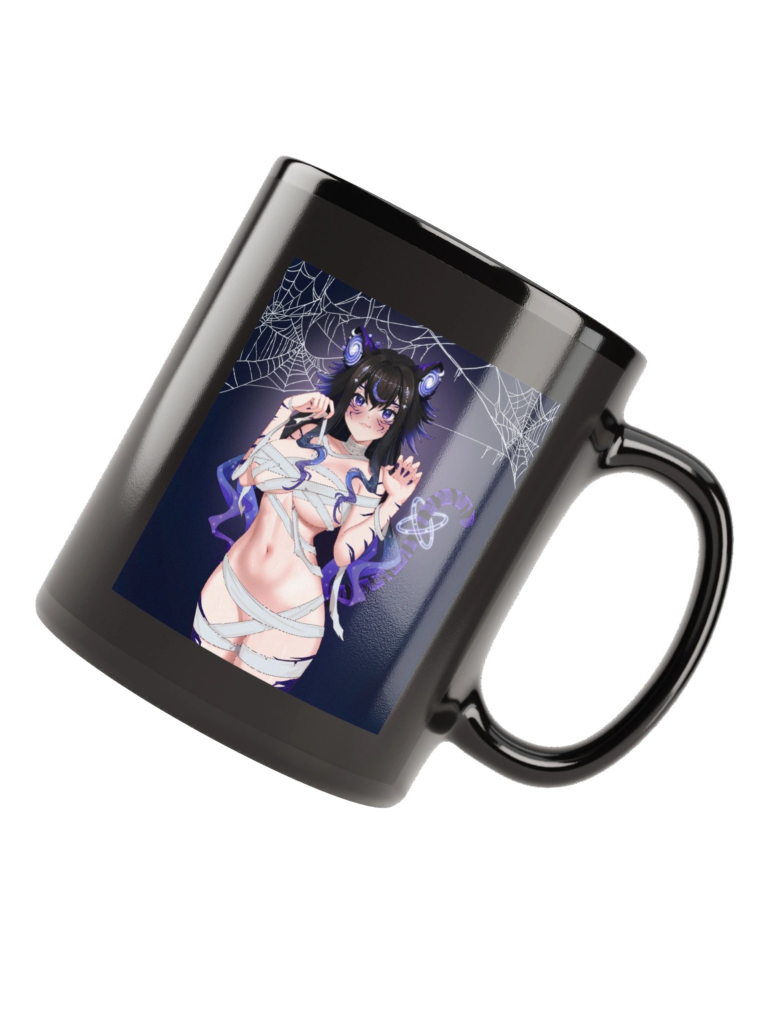 Spicy Mummy Moona | Black Glossy Mug product image (4)