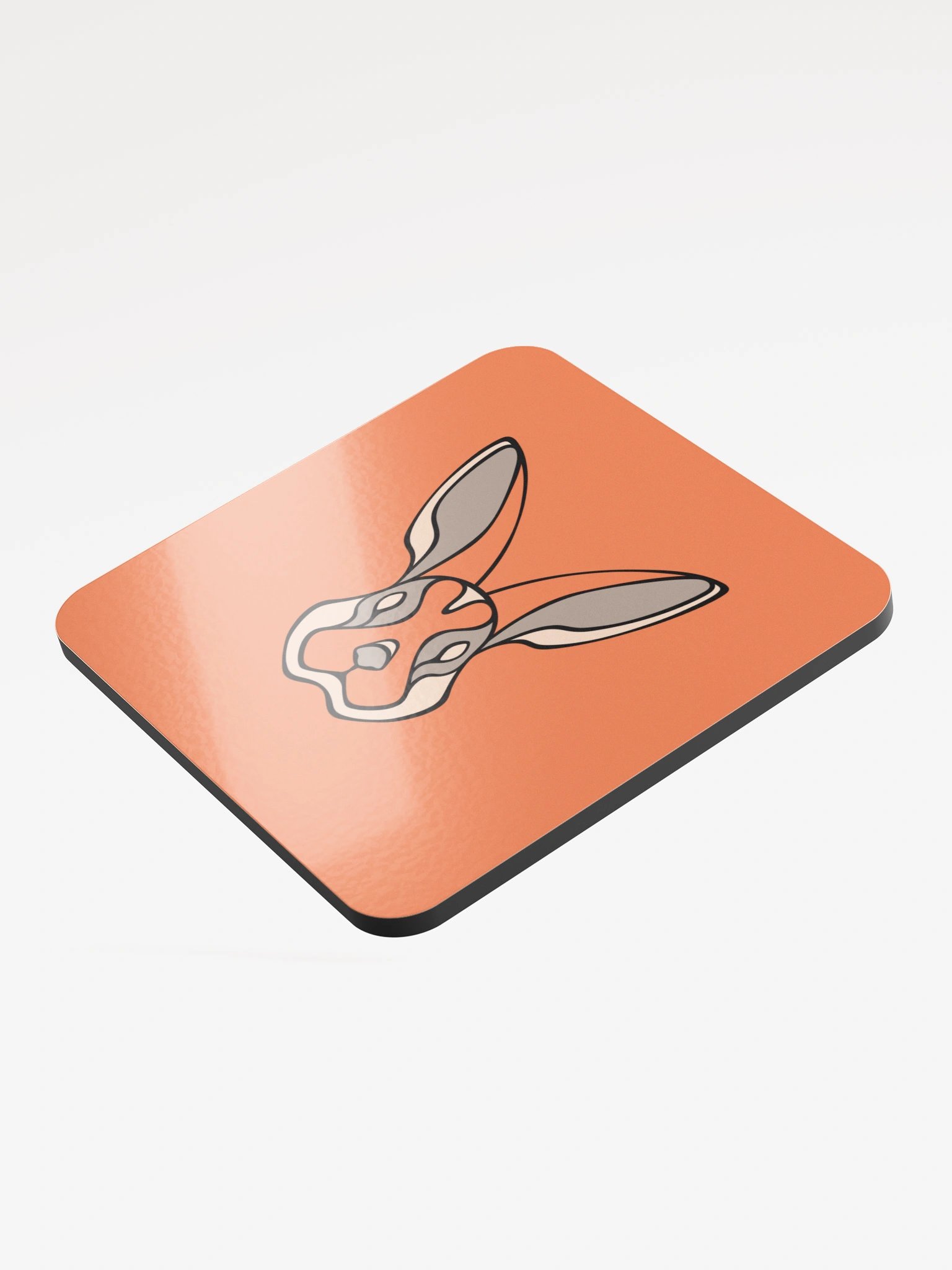 Adorable Bunny - Glossed Cork Coaster product image (3)