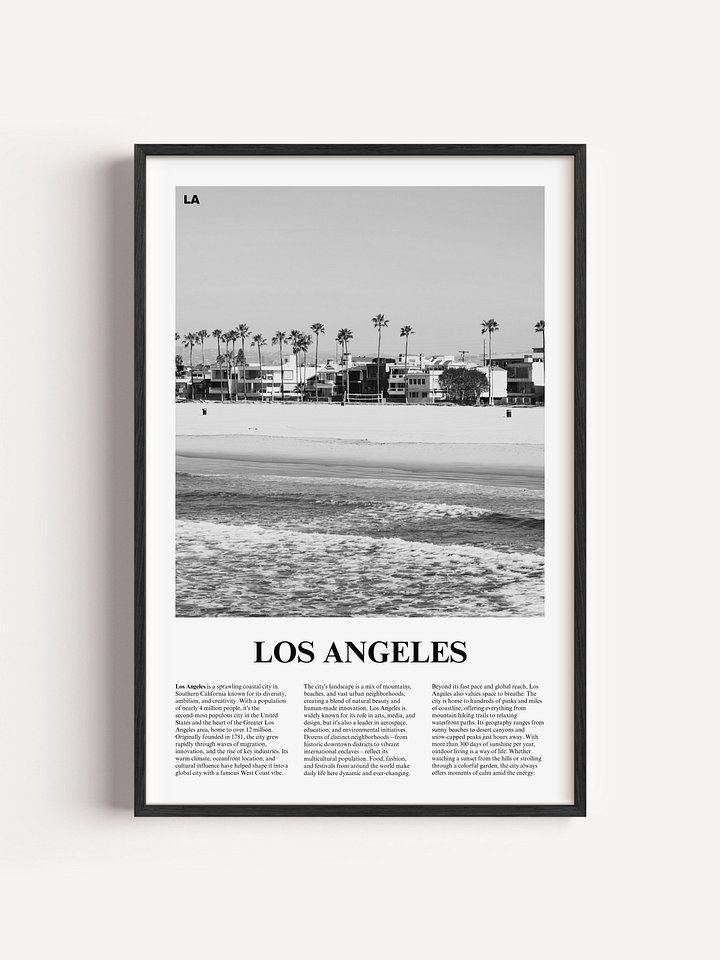 Los Angeles 04 Newspaper Poster product image (1)