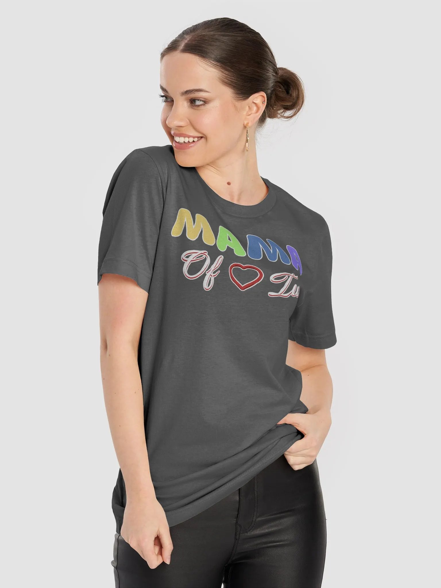 Mama of Two - Loving Family Design T-shirt product image (1)