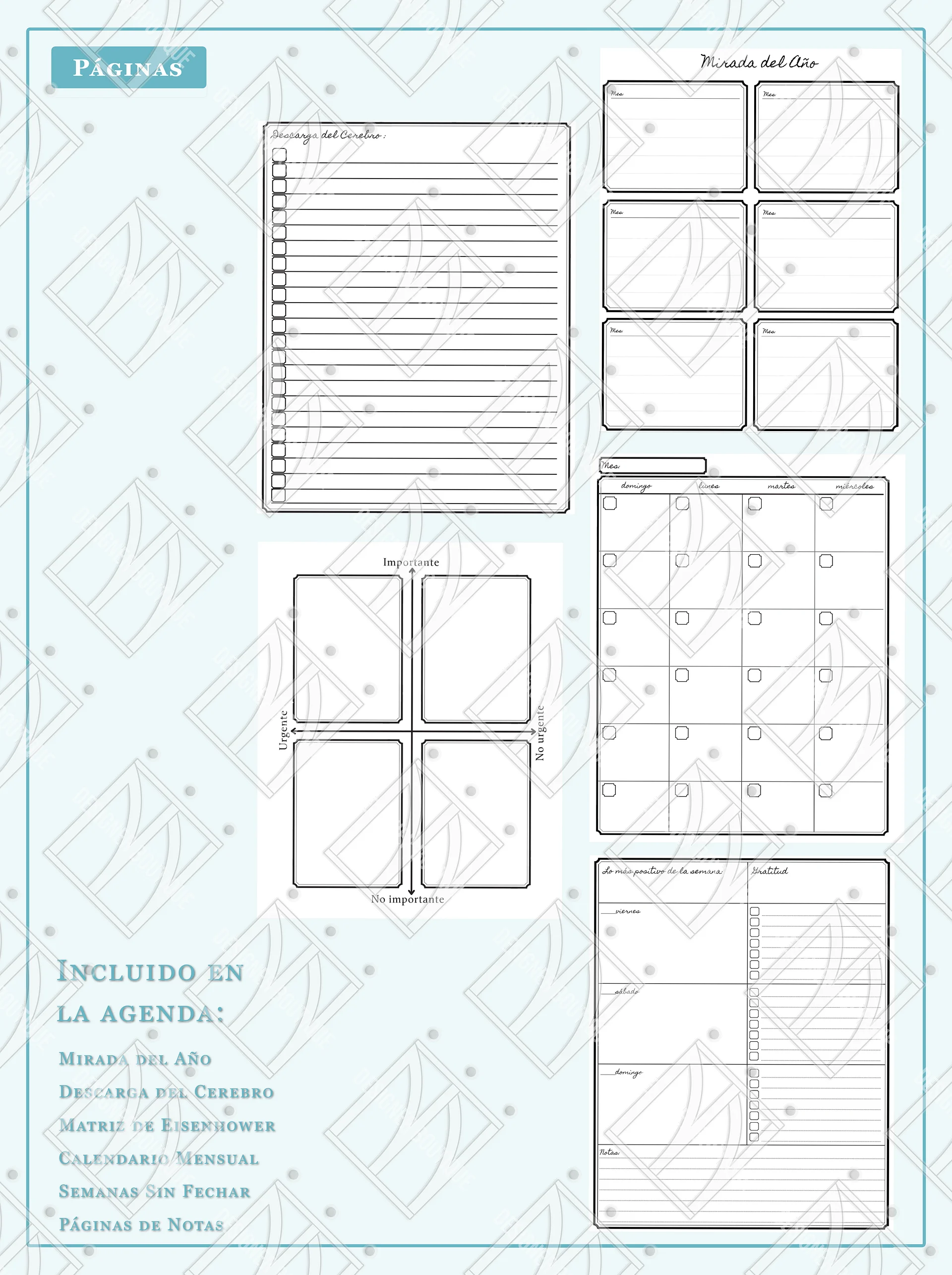 New ProductNavega la Vida con Simplicidad Agenda Sin Fecha Impresa - (Spanish Edition) product image (2)