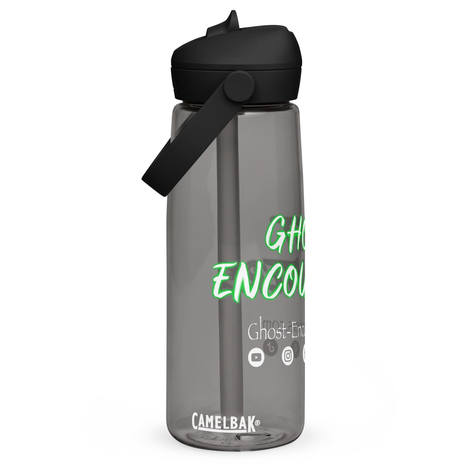 Ghost Encounters Flip Straw Water Bottle product image (1)