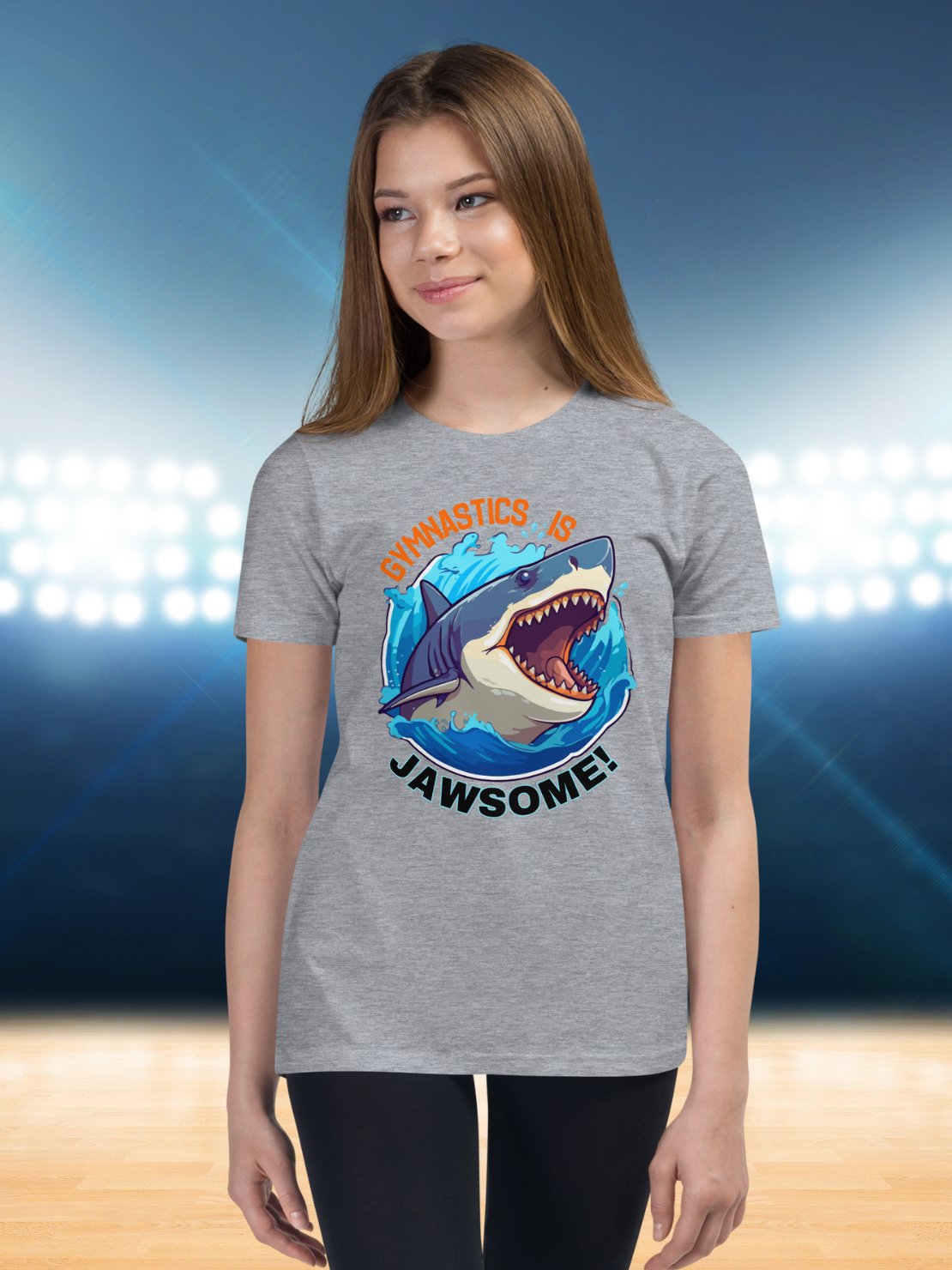 Gymnastics is Jawsome Boys Shark T-Shirt product image (4)