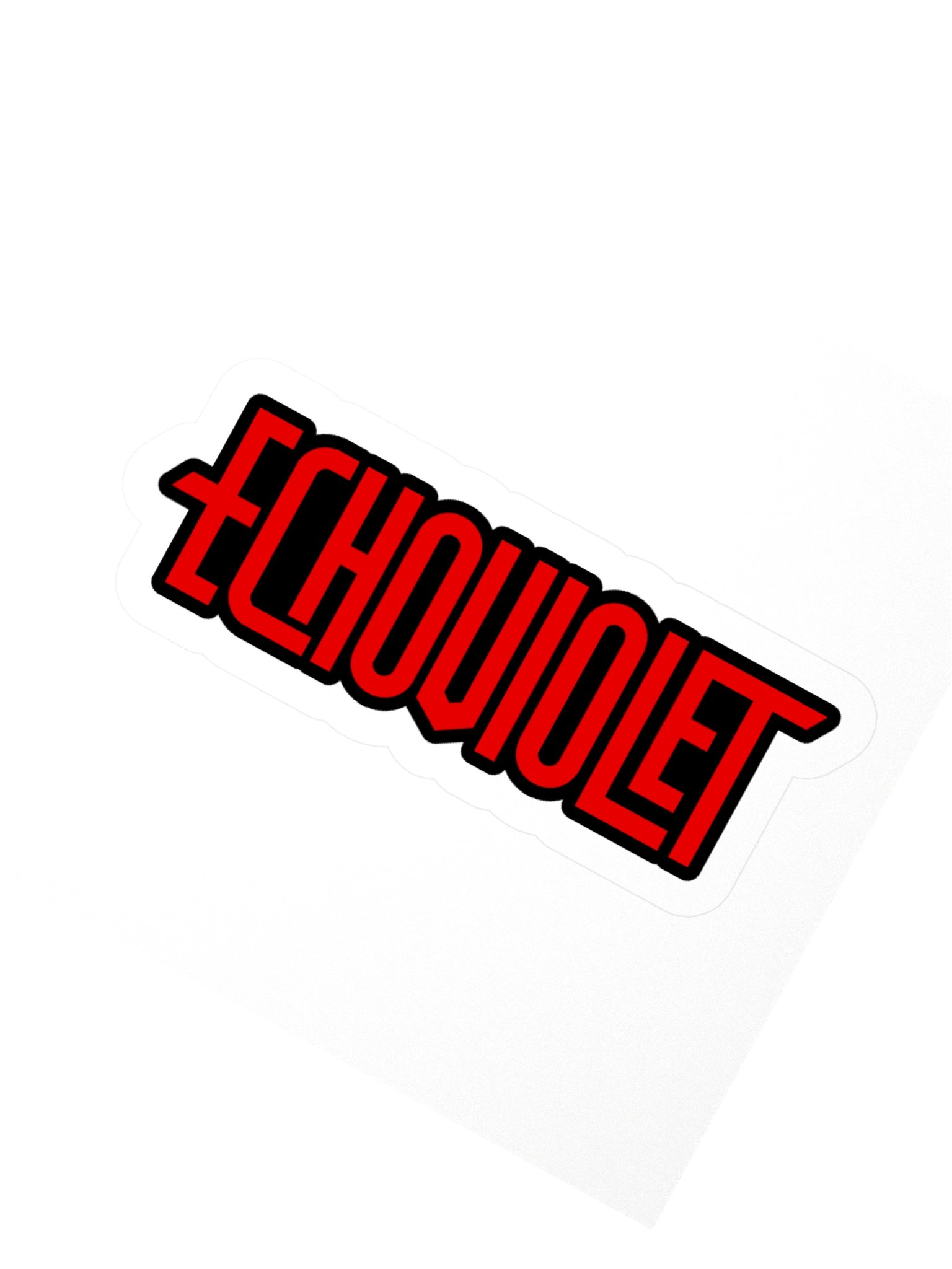 Echoviolet Red and Black Logo Kiss-Cut Stickers product image (2)