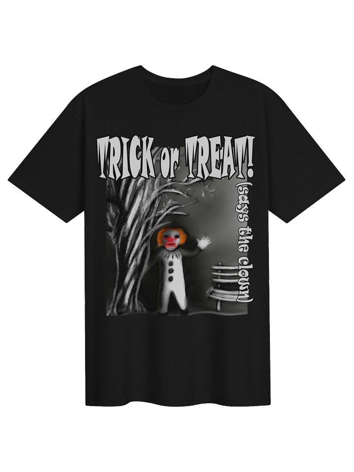 Clown "Trick or Treat" T-Shirt. Unisex Gildan Softstyle T-Shirt product image (1)
