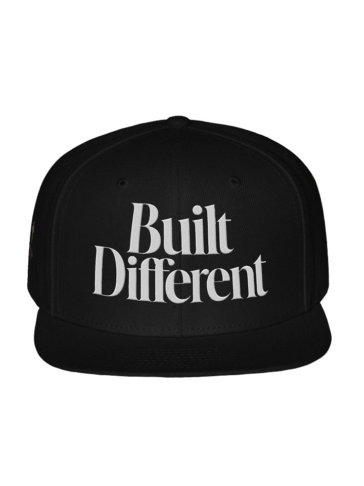 Official Midwest 'Built Different' Snapback Hat | White Stitch | Premium Headwear product image (2)
