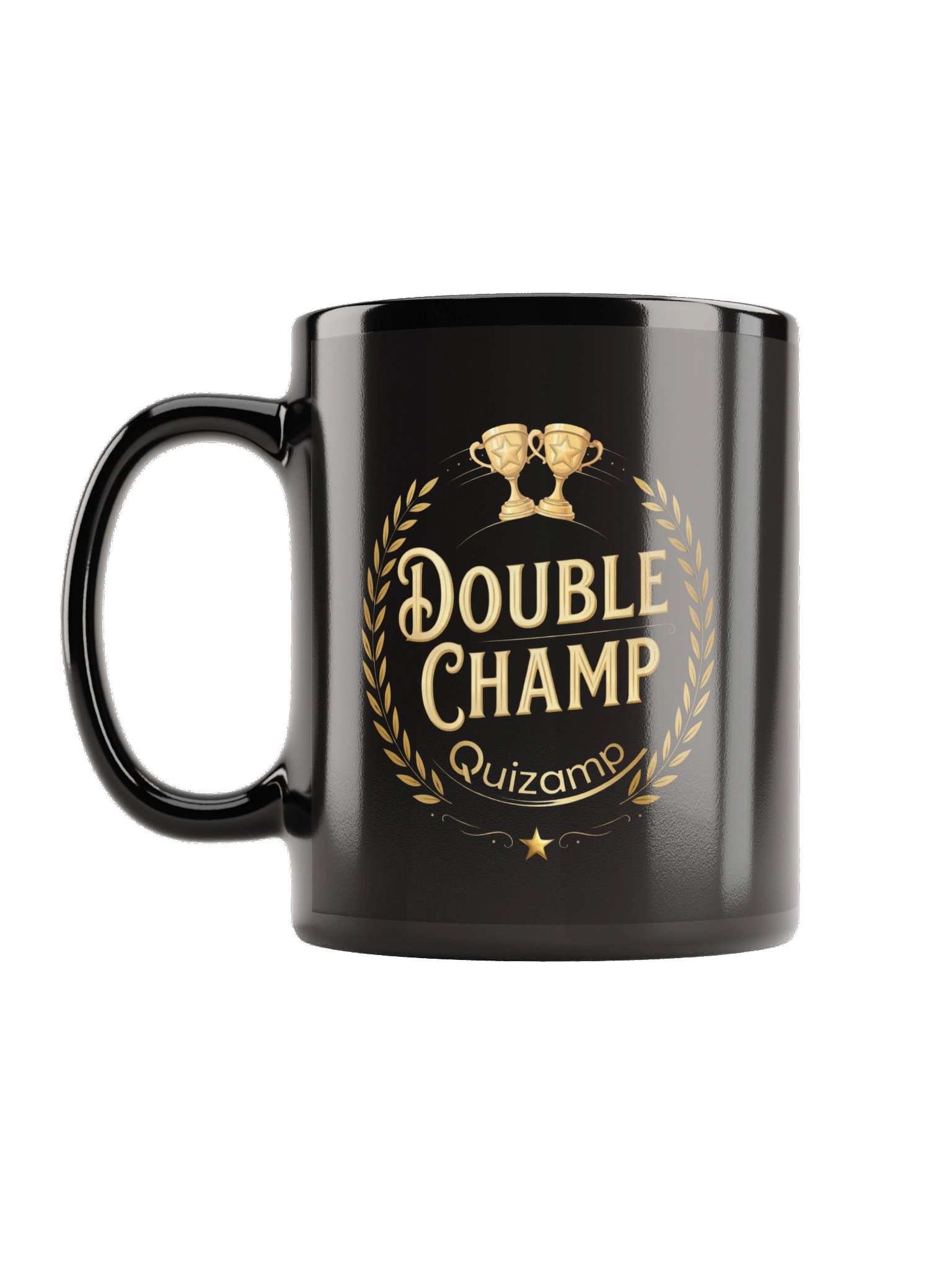 "Double Champ" Quizamp Mug - Black (11oz) product image (1)