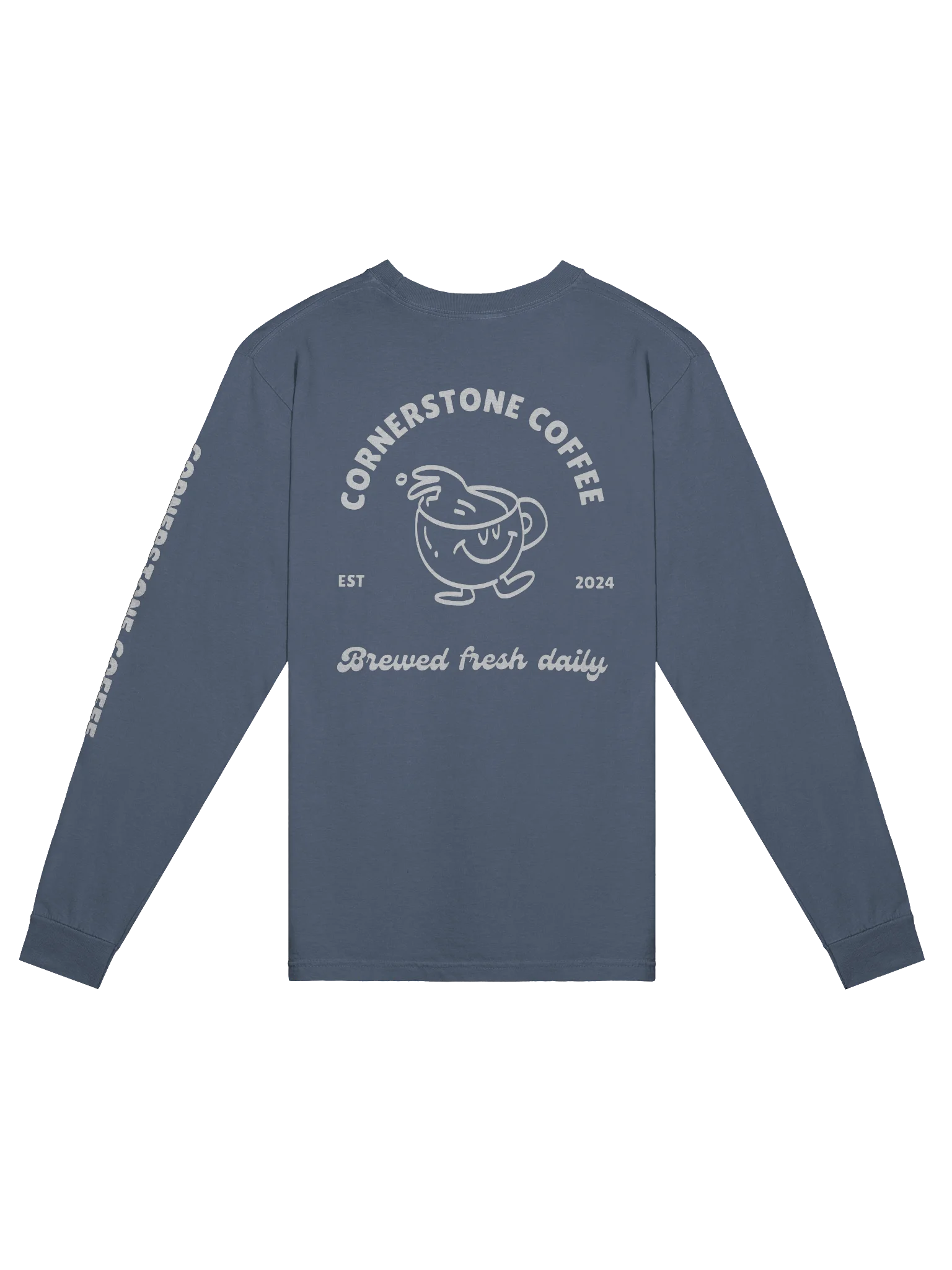 WHITE LOGO BASIC LONG SLEEVE product image (2)