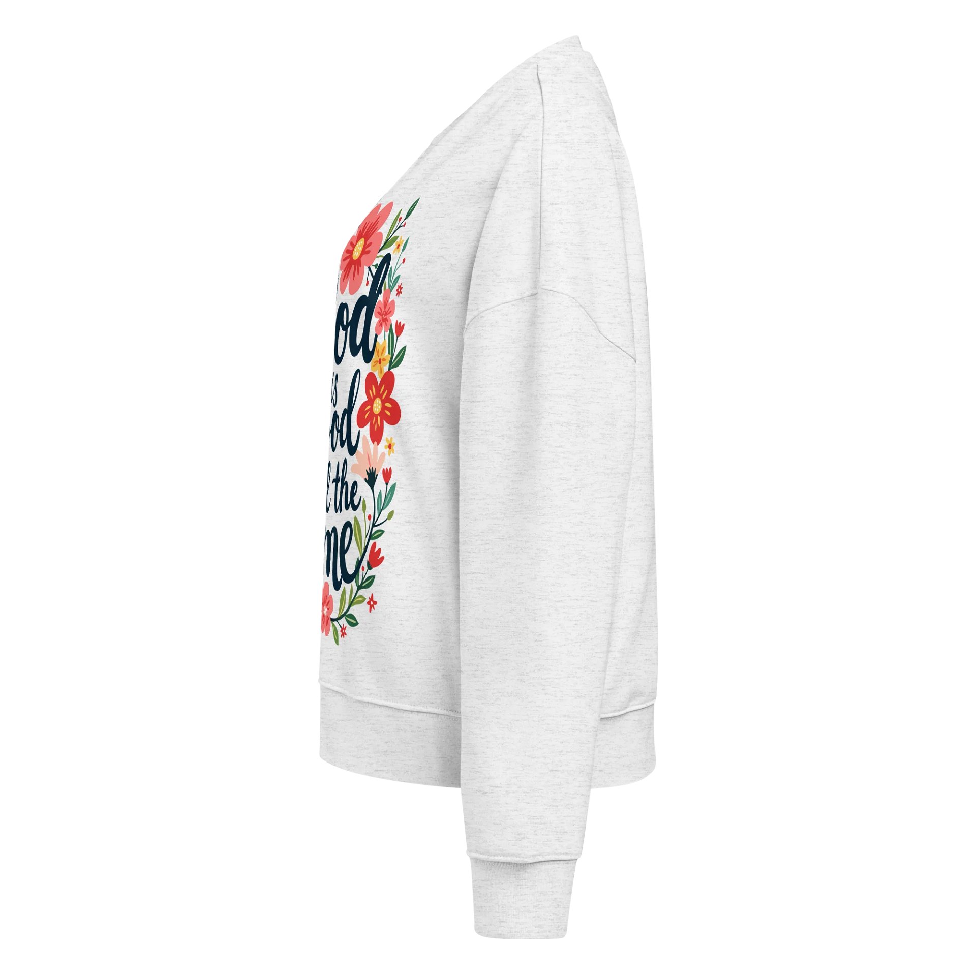 Women's Organic Crewneck Sweatshirt God Is Good All The Time product image (3)