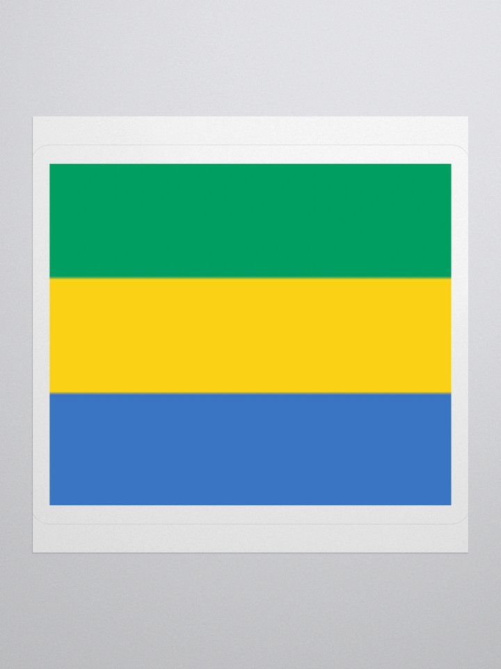 Gabon Flag Sticker | Green Yellow Blue Design | Durable Vinyl | 3 Sizes product image (3)
