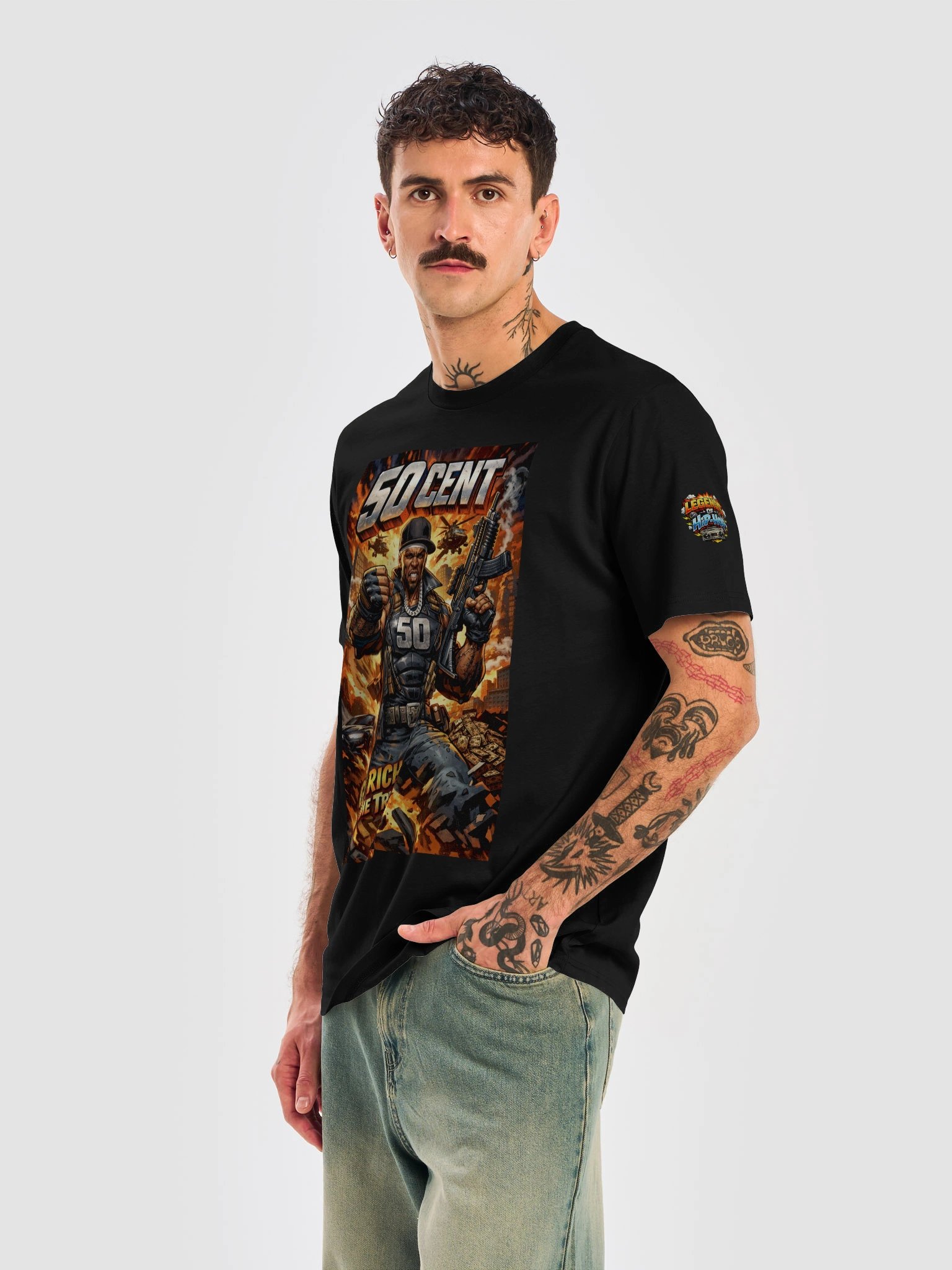 50 Cent — Power, Hustle & Hip-Hop Legacy Graphic T-Shirt product image (6)