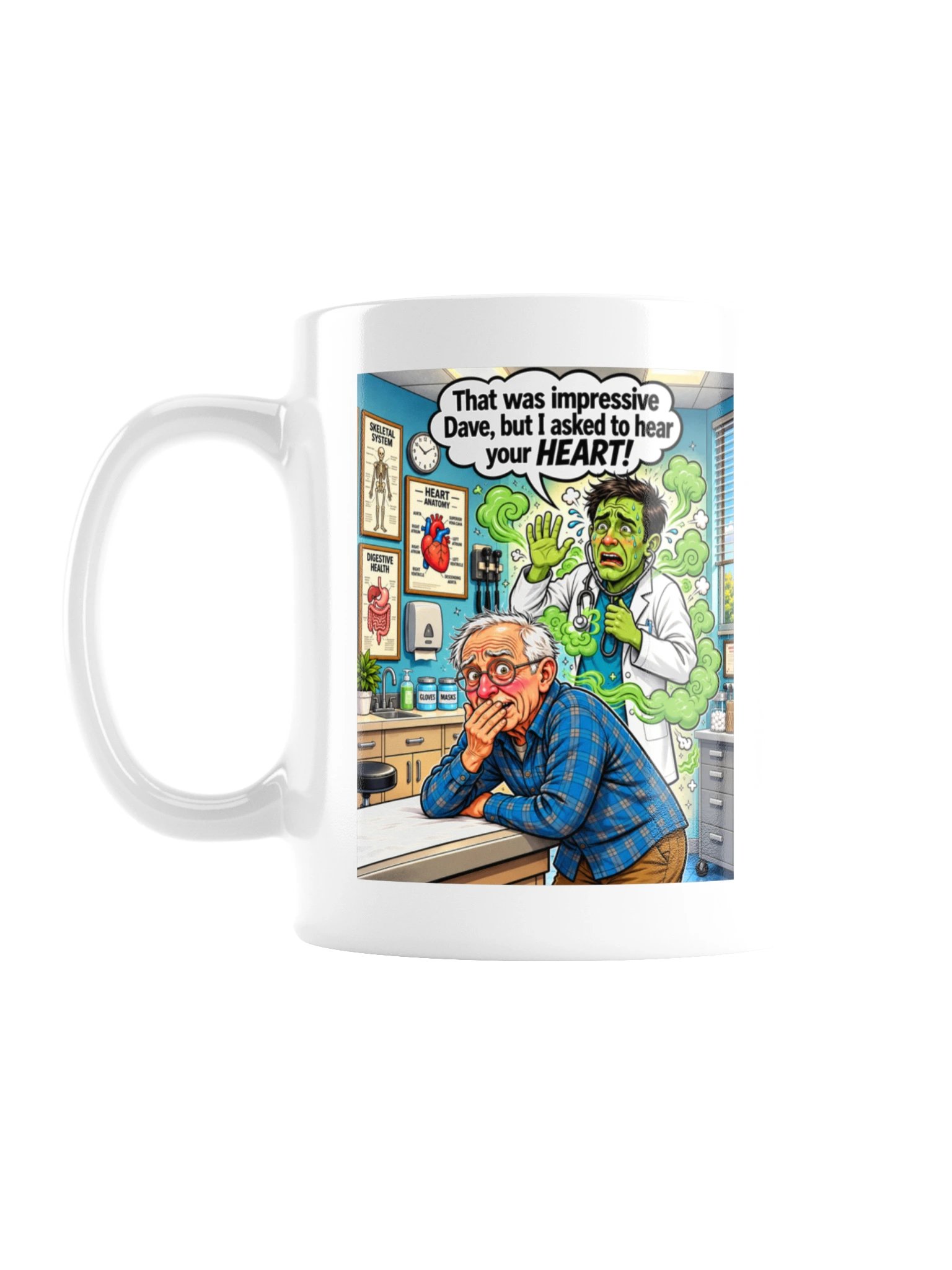 1 Earth Prints Hear Your Heart Dave White Glossy Mug product image (1)