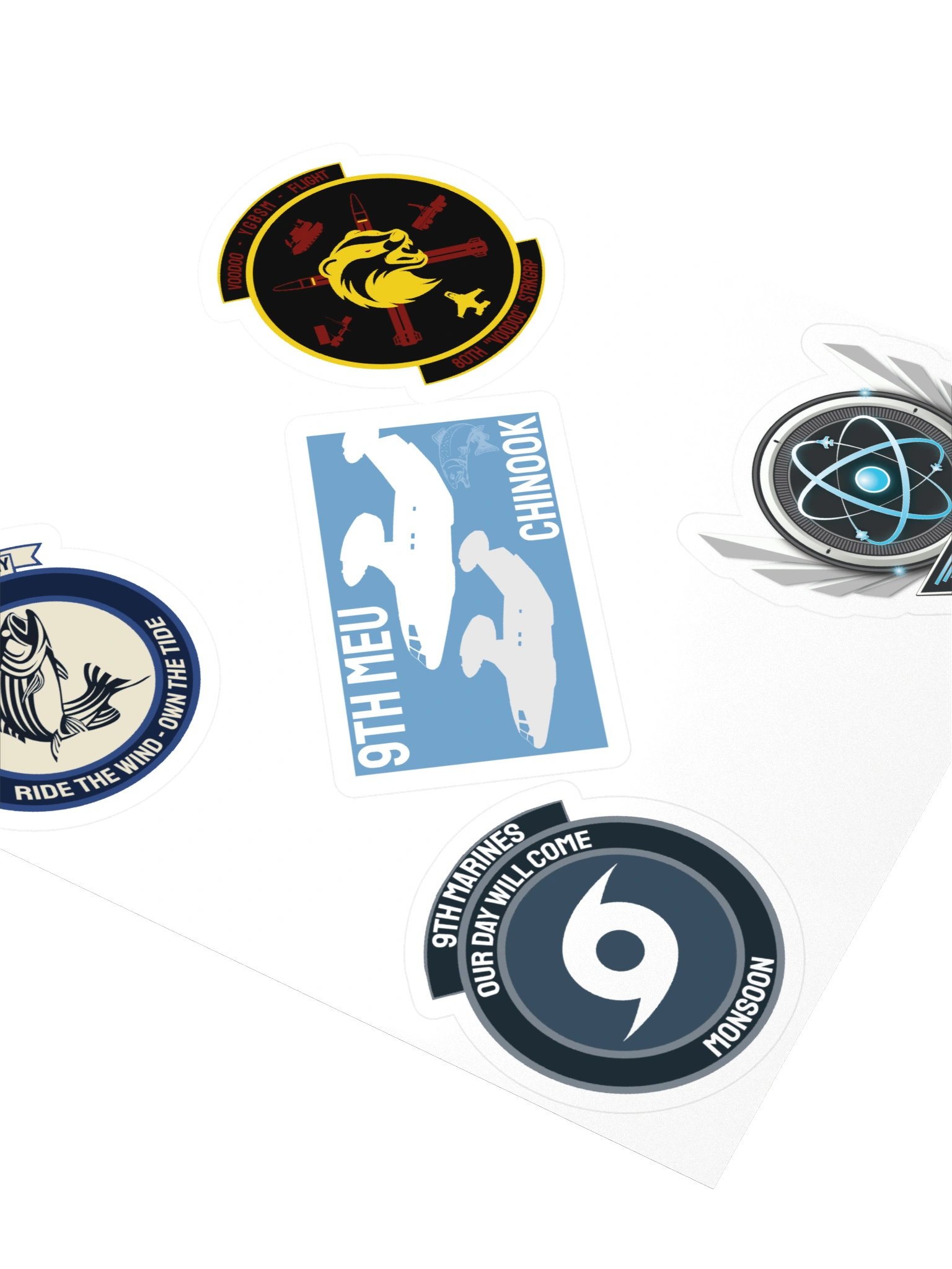 Atom Task Force 9th Marine Expeditionary Sticker Sheet! product image (3)