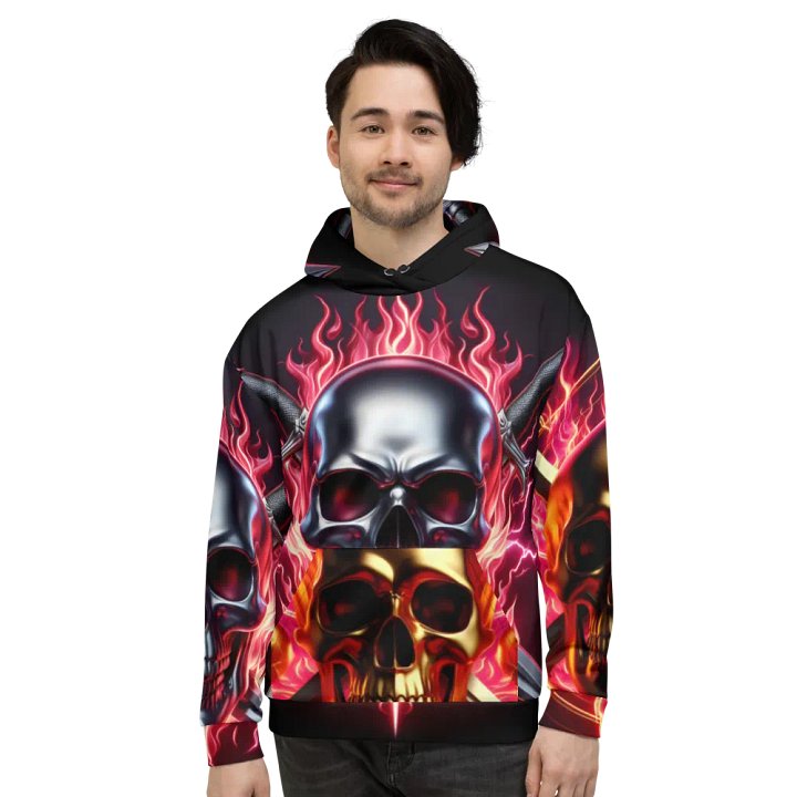 Gold and Silver - Unisex Skull Hoodie #38 product image (2)
