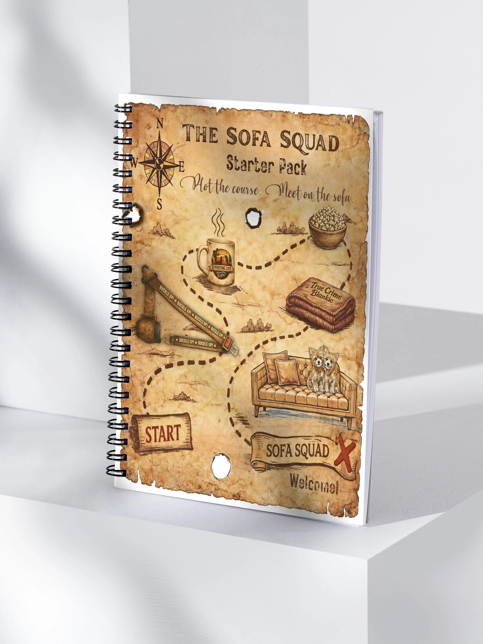 The Sofa Squad Treasure Map Notebook product image (4)