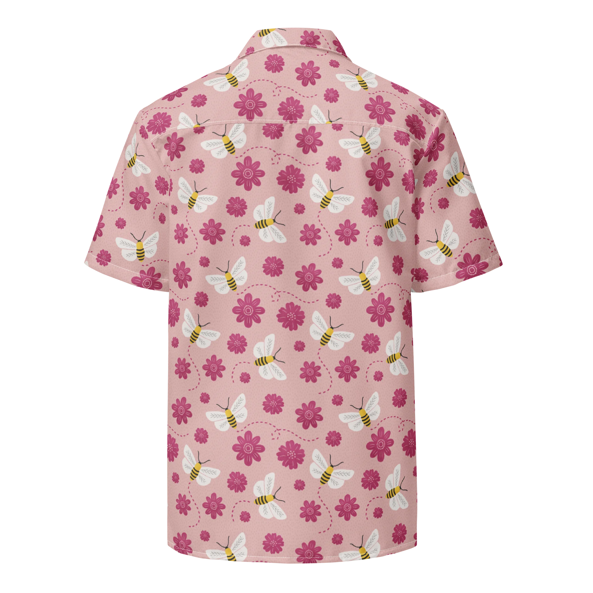 Little Pink Bees Hawaiian Shirt product image (2)