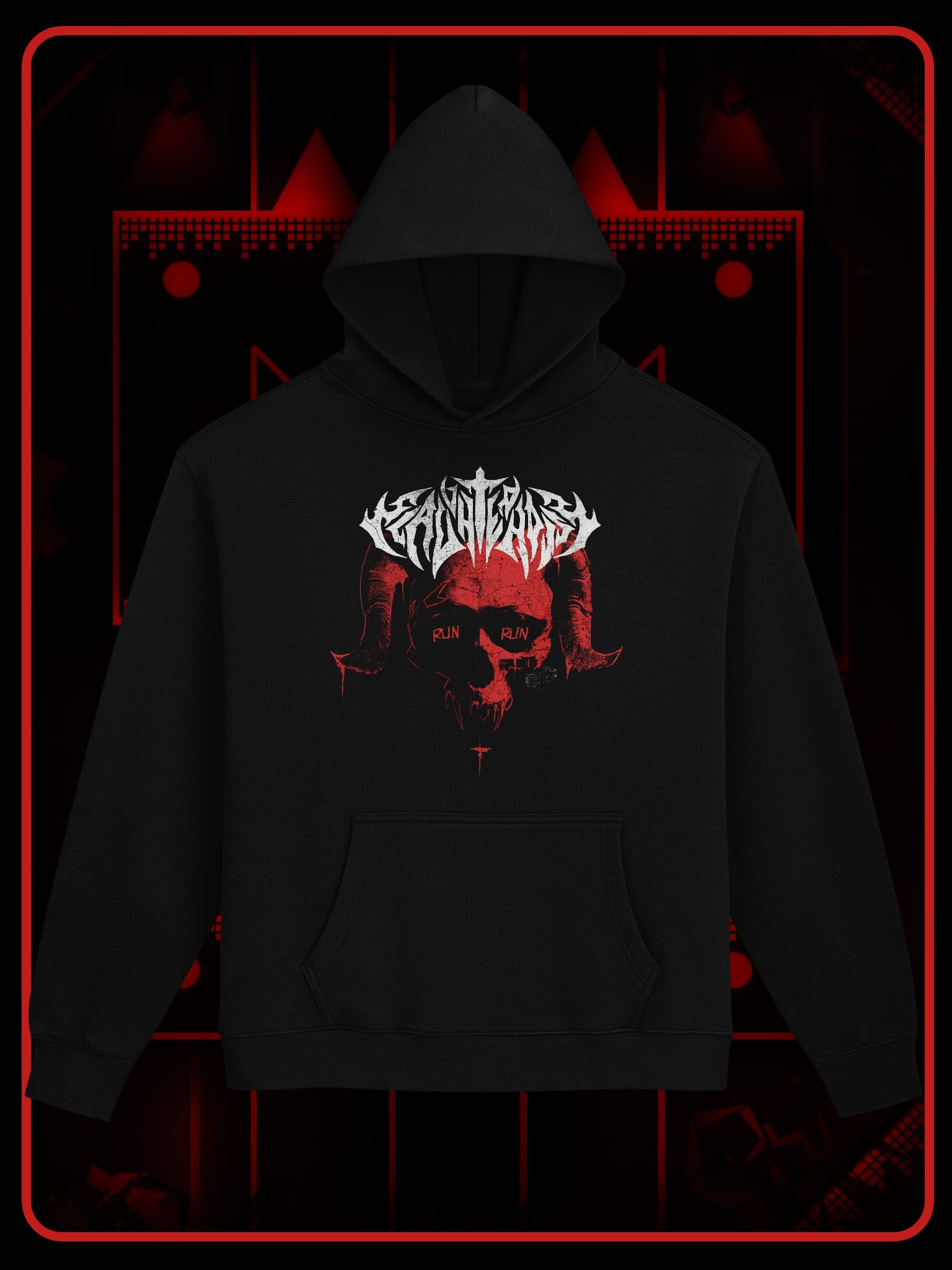 SLAUGHTERHOUSE Skull Hoodie (Red Edition) product image (1)