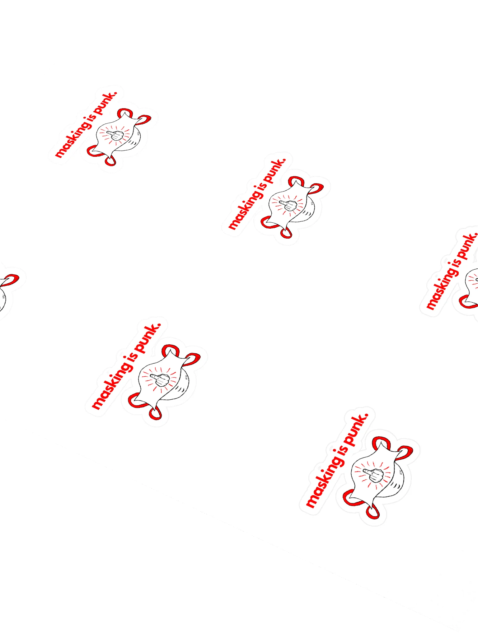 Masking Is Punk sticker 6 pack product image (2)