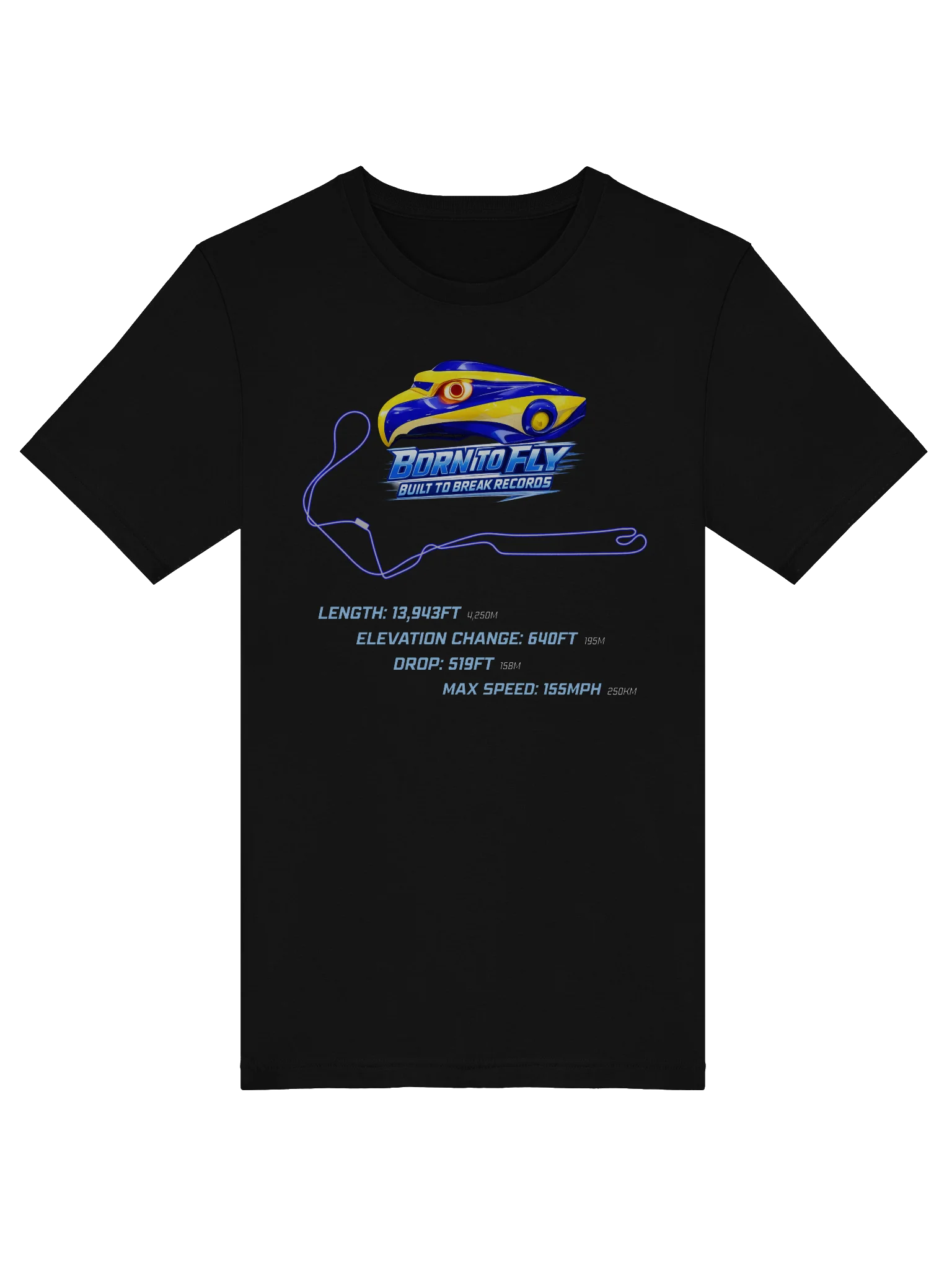 Born To Fly - Falcon's Shirt - World's Tallest, Fastest & Longest Roller Coaster product image (5)