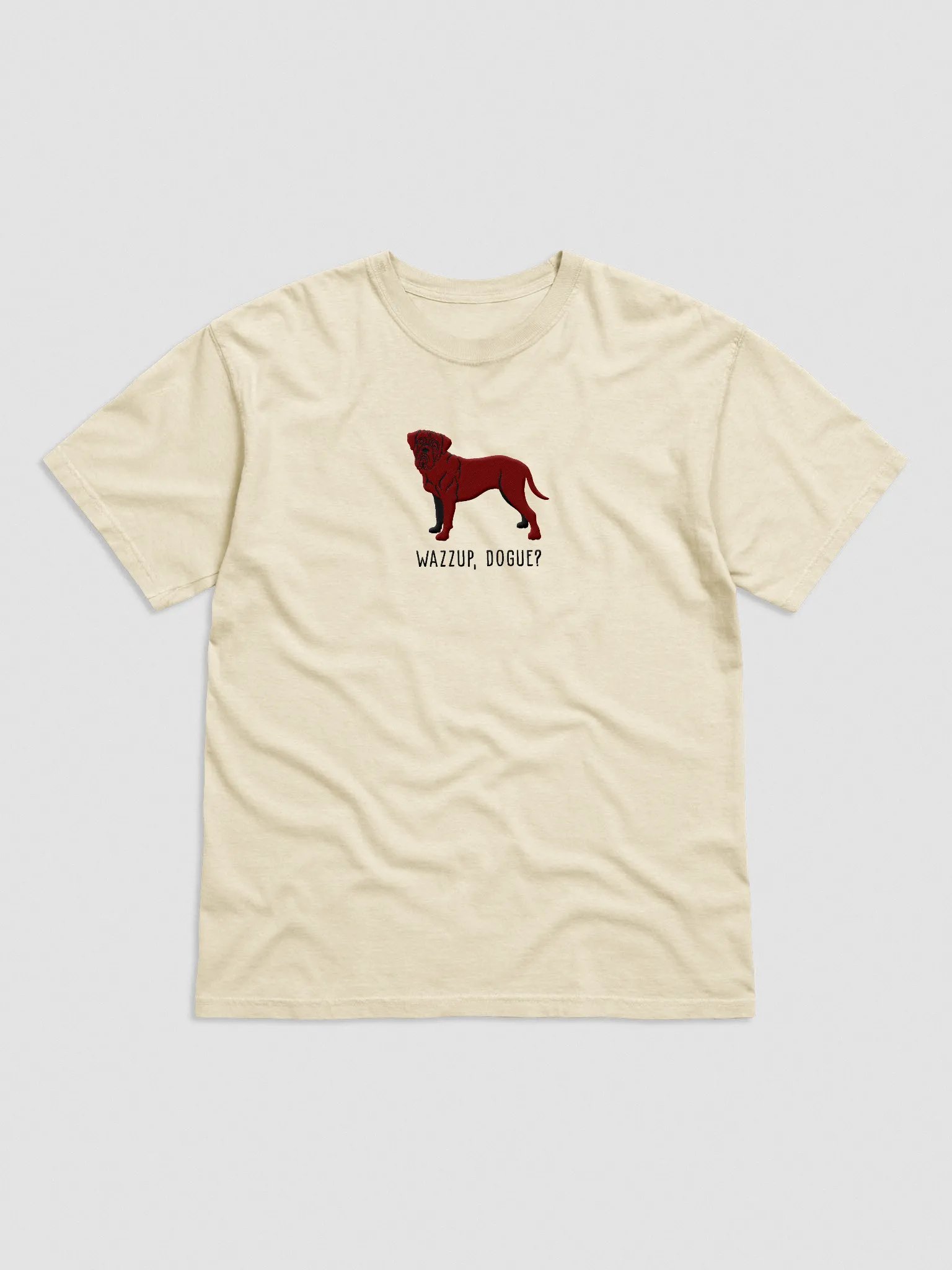 Wazzup, Dogue T-Shirt(Embroidered) of a Dogue de Bordeaux(Chocolate) product image (4)