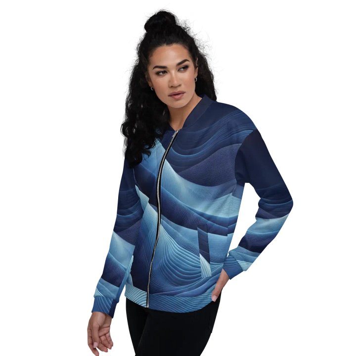 Women's Azure Wave-Print-2 Jacket product image (2)