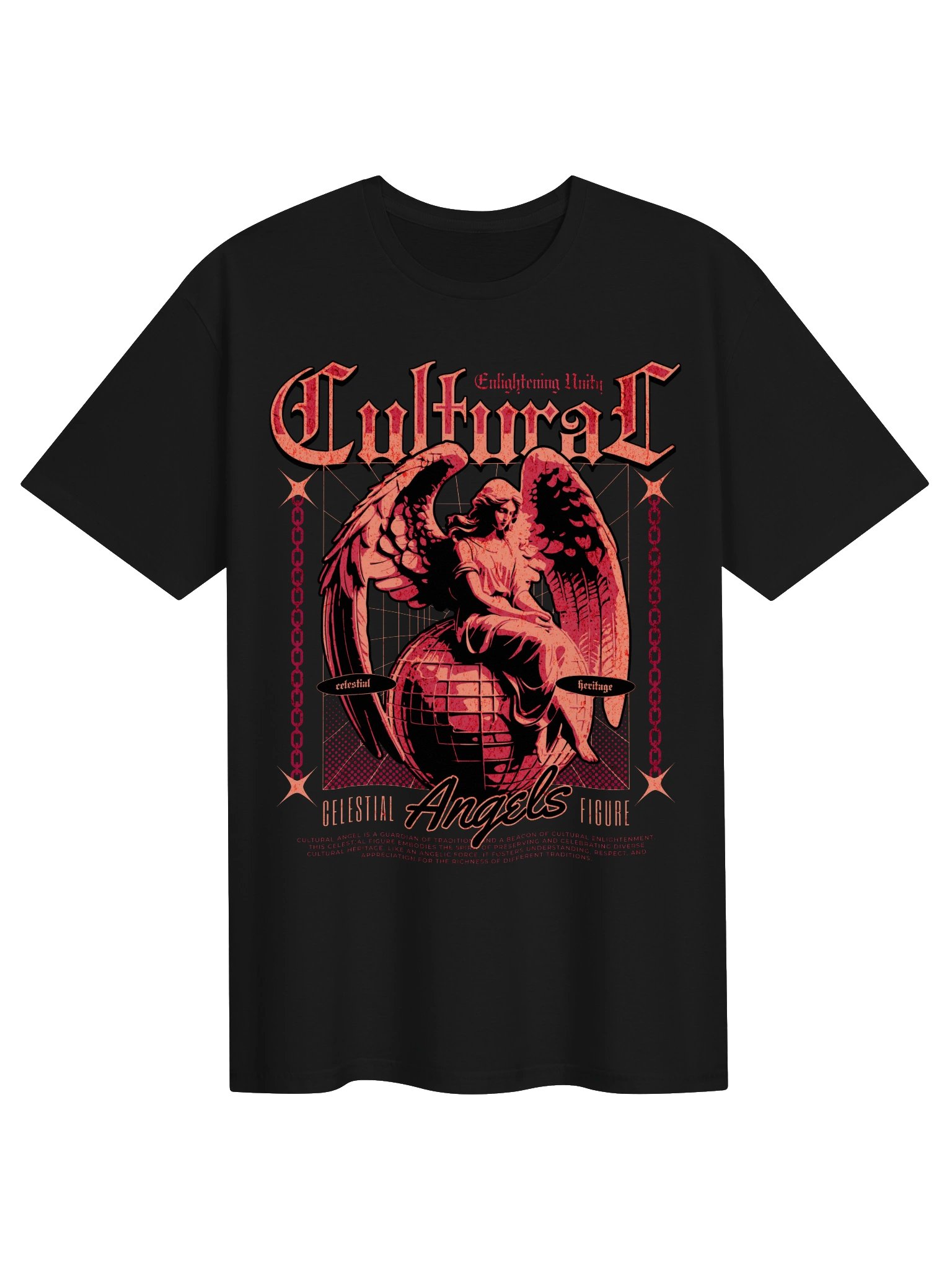 Cultural Celestial Angel Graphic Unisex Softstyle T-Shirt product image (1)