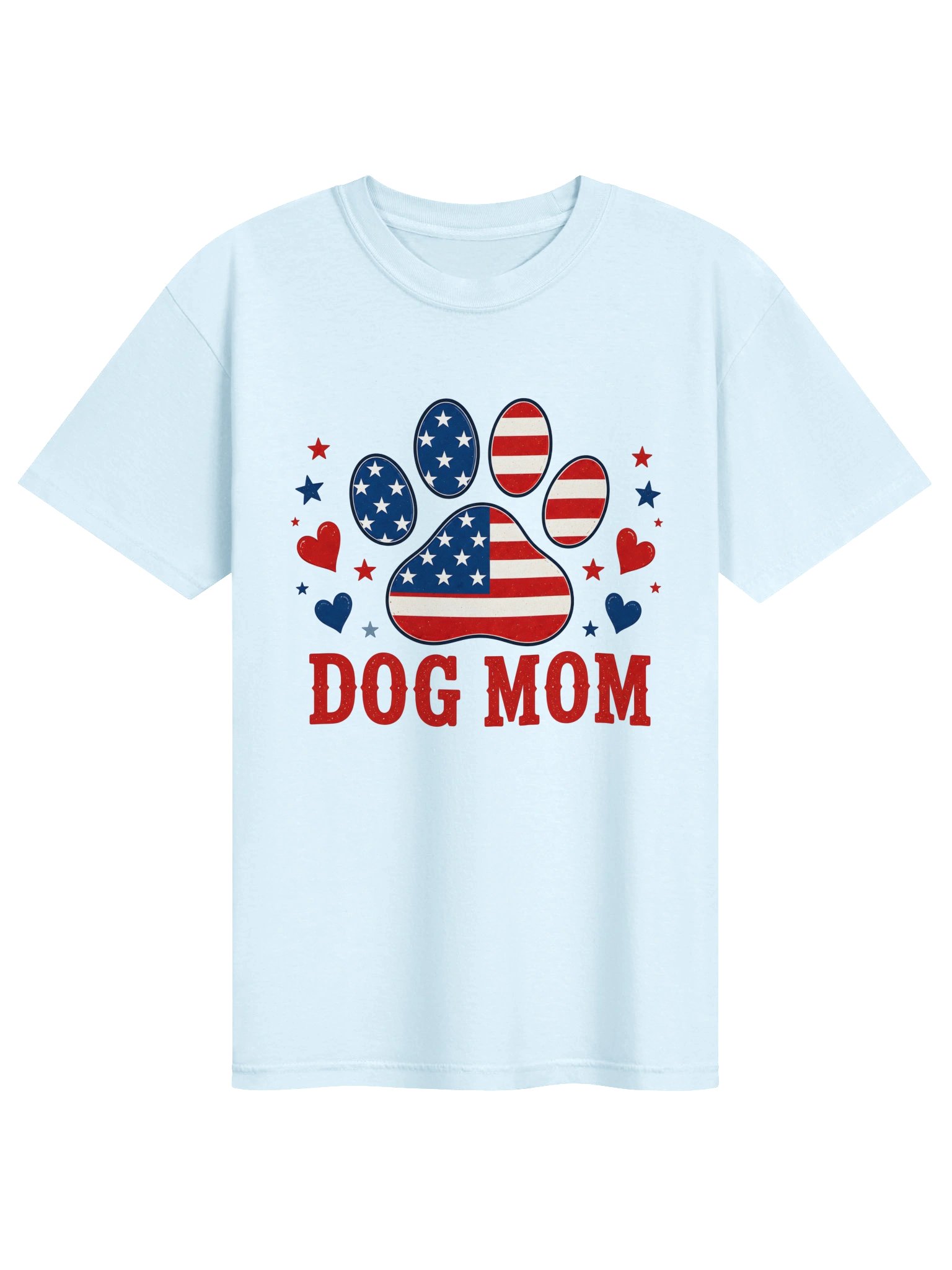 American Dog Mom T-shirt product image (1)