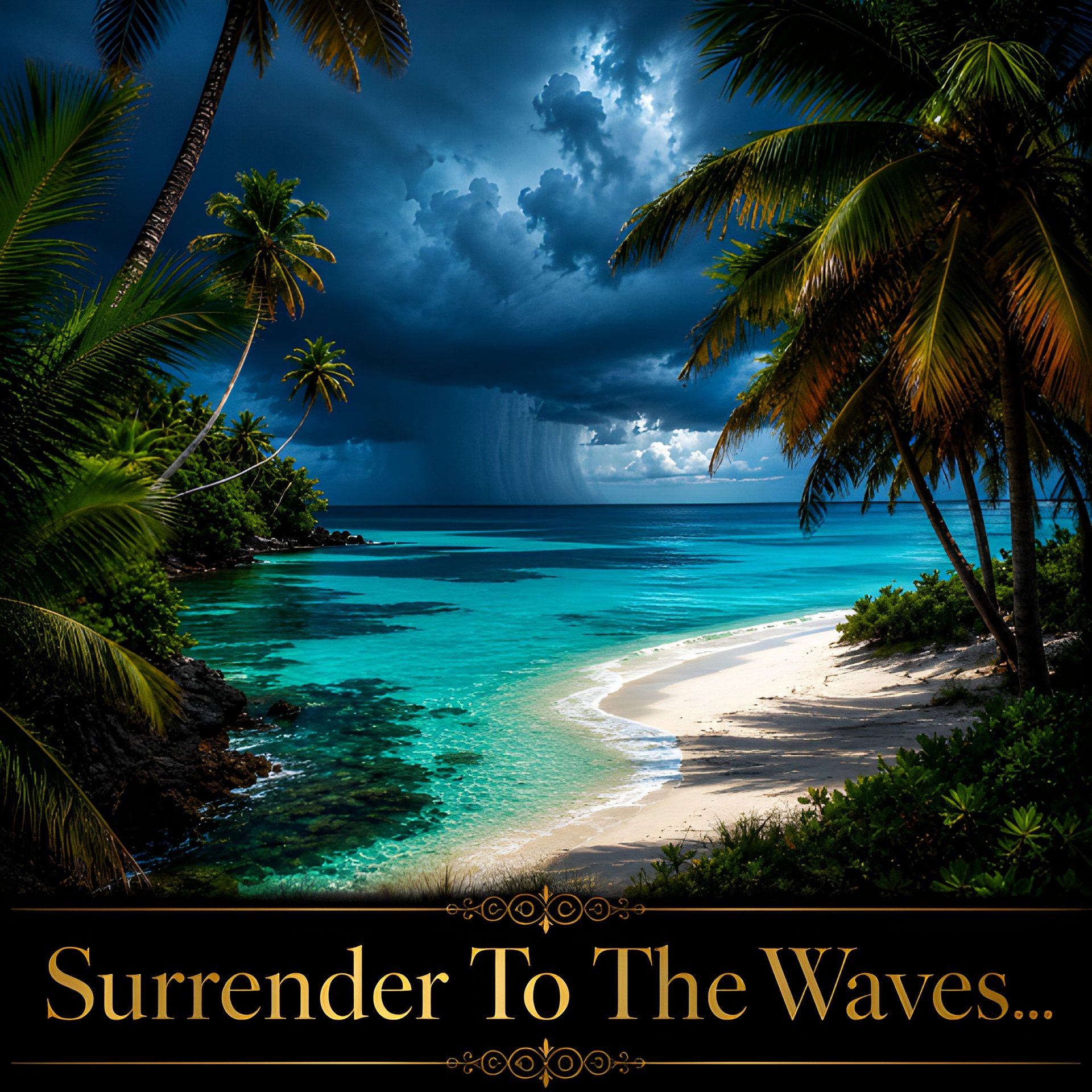 Surrender To The Waves - Dramatic Tropical Beach Wall Art product image (2)