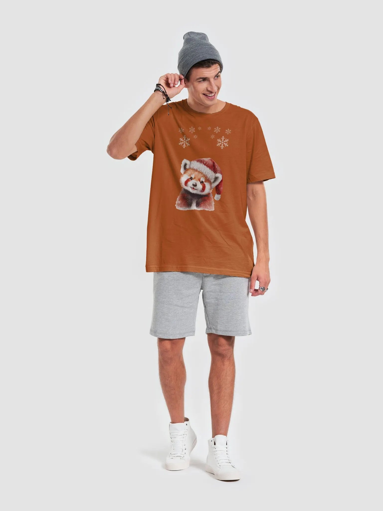 Santa Red Panda T-Shirt product image (5)