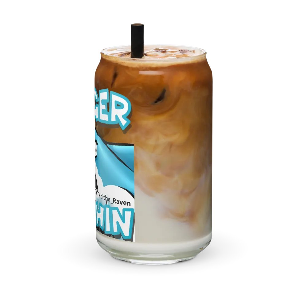 Danger Dolphin Glass Can Cup product image (42)