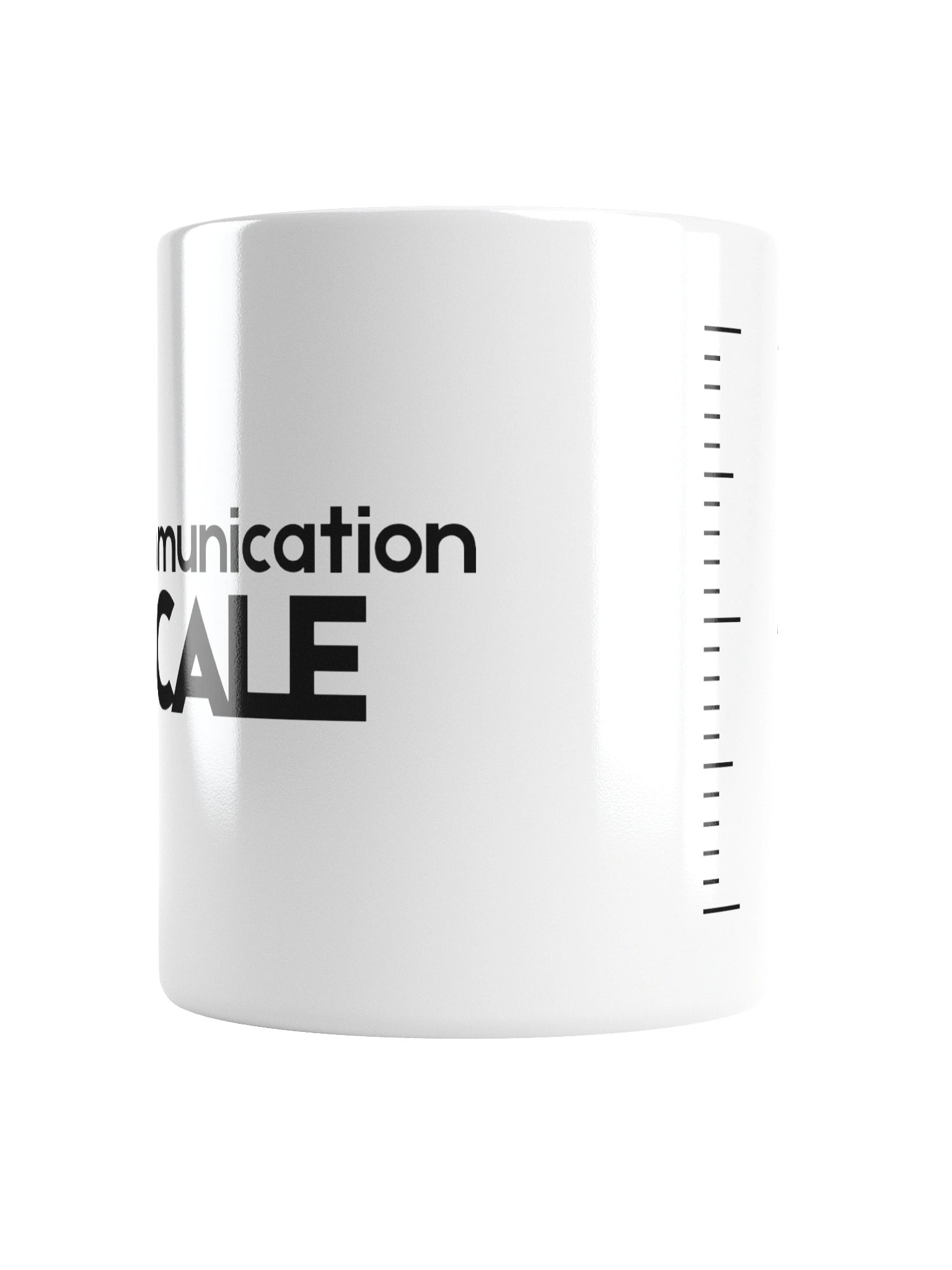 Communication Scale Mug - Minimalist Shared Living Humour - Roommate Flatmate Gift product image (2)