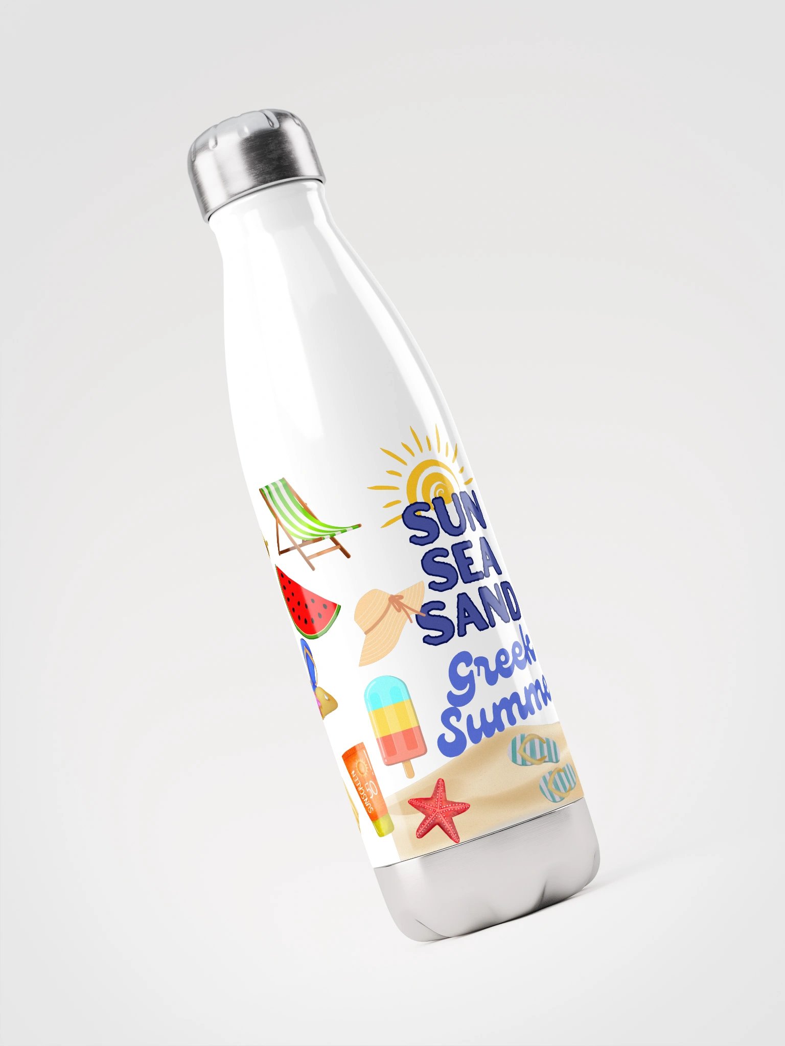 Summer Vibes Stainless Steel Water Bottle product image (3)