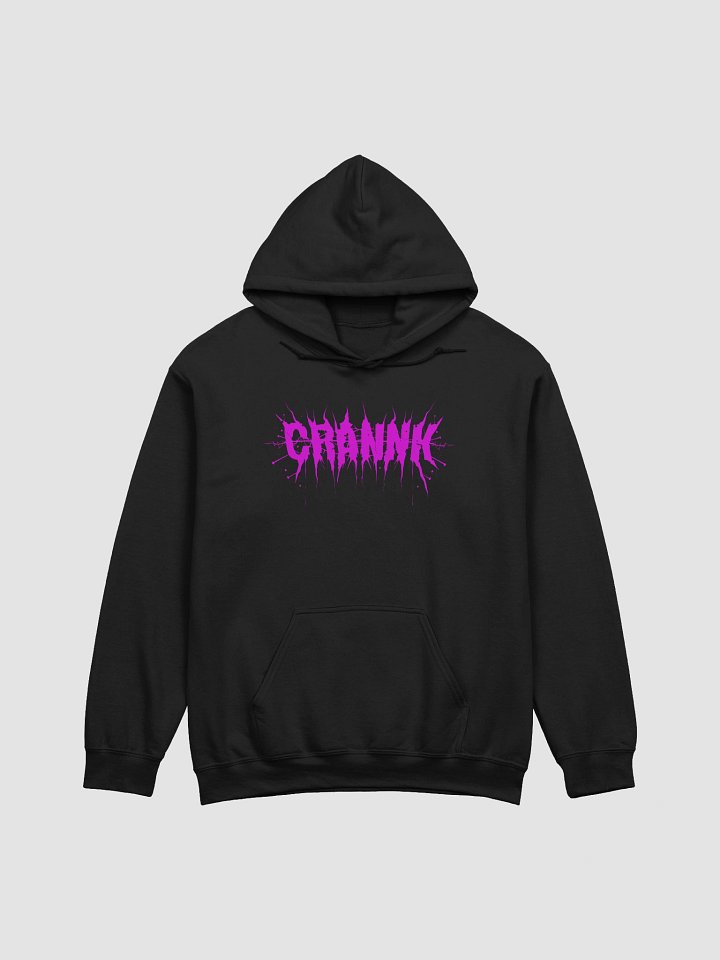 Crannk Screaming Skull x Hellish Glam – Pink Logo Hoodie product image (1)
