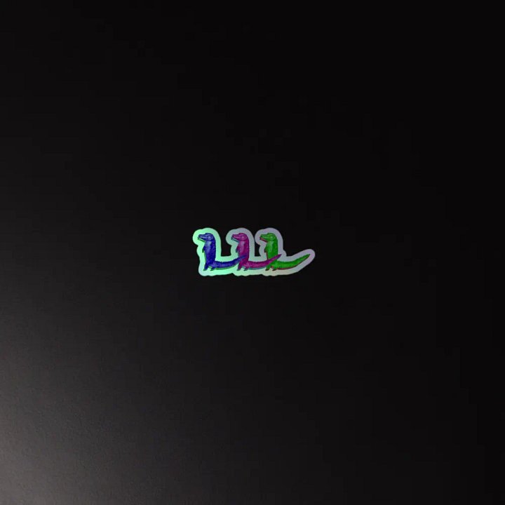 Holographic RGB Gator Stickers product image (2)