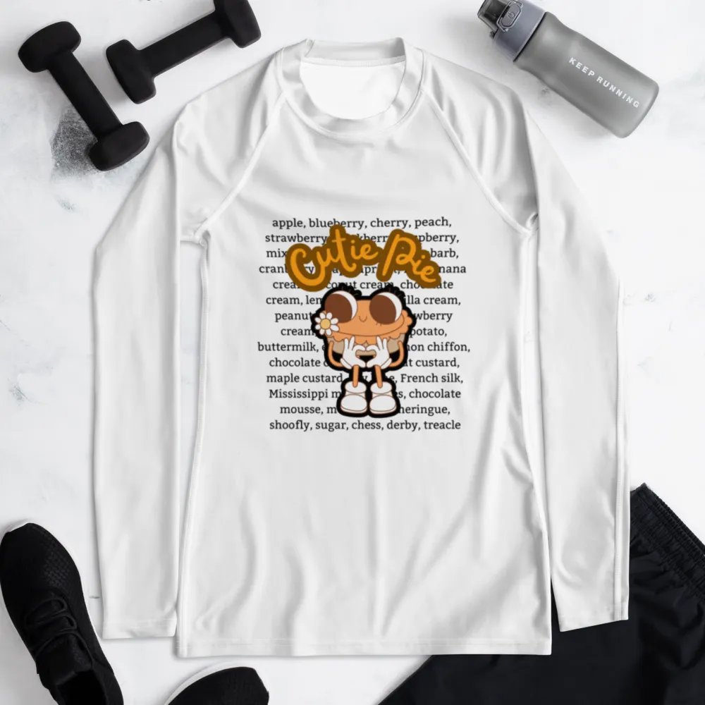 Cutie Pie Print Women's Rash Guard product image (6)