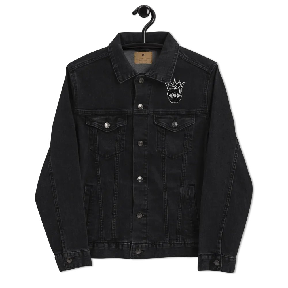 Crowned Apple (Black) ✦ Threadfast Denim Jacket product image (7)