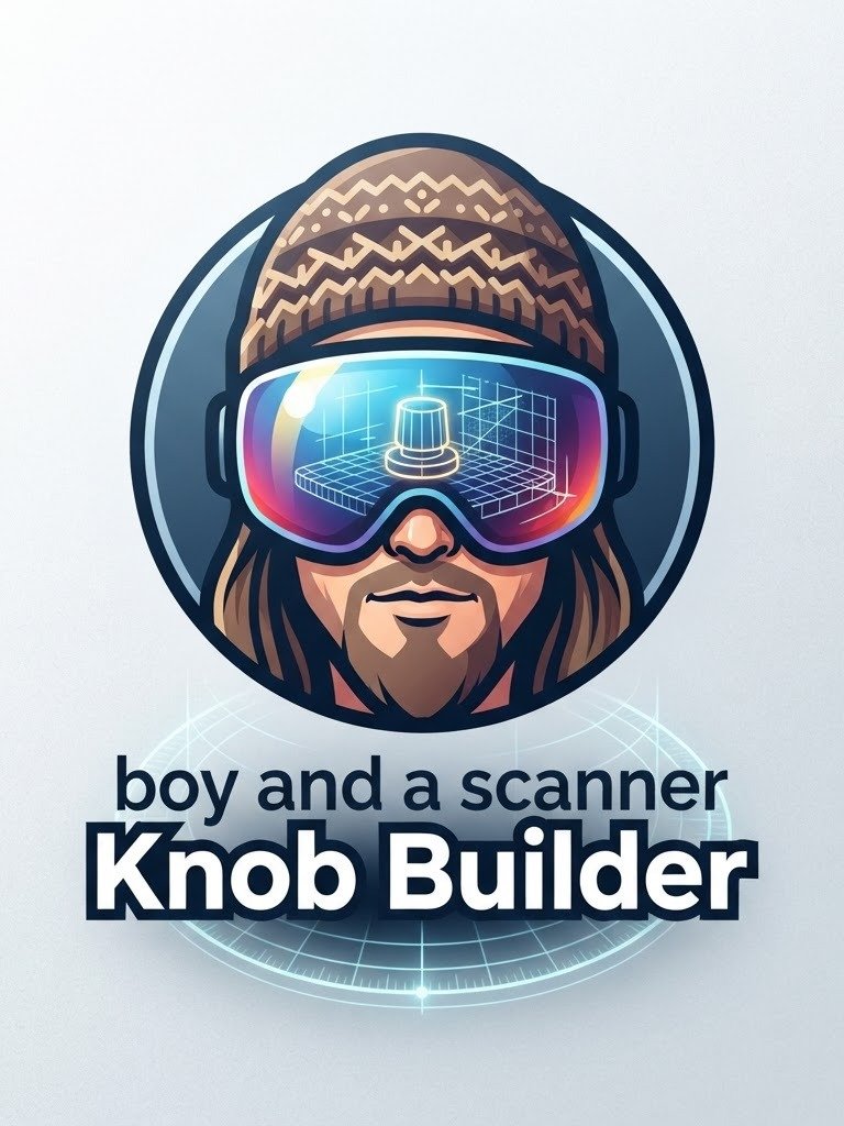 Boy and a Scanner Knob Builder (Uniden SDS150 STL Designer) product image (1)