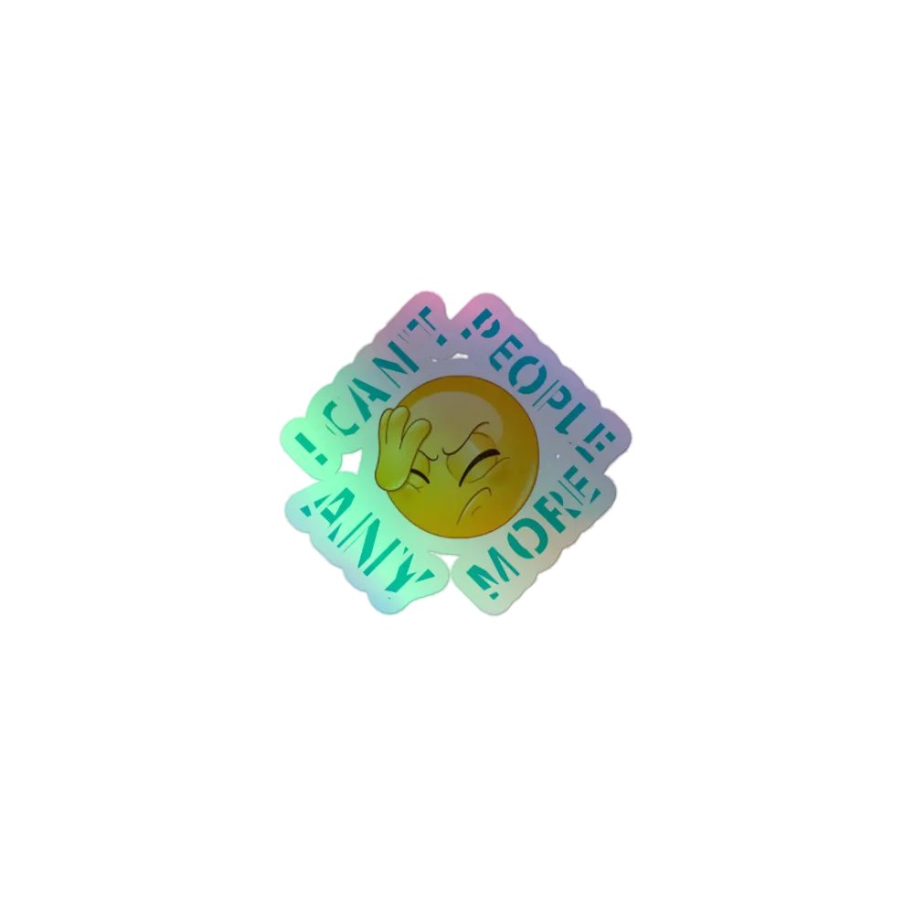 Facepalm Emoji Holographic Sticker Sheet product image (1)