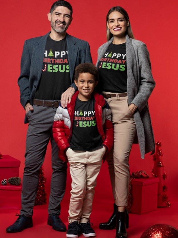 Happy Birthday Jesus Christmas T-Shirt product image (1)
