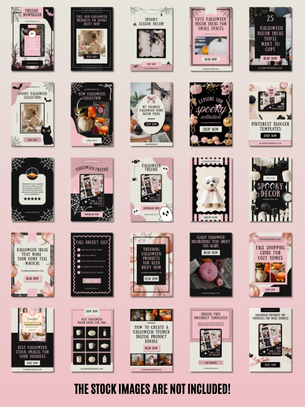 Halloween Pinterest Templates Canva product image (4)
