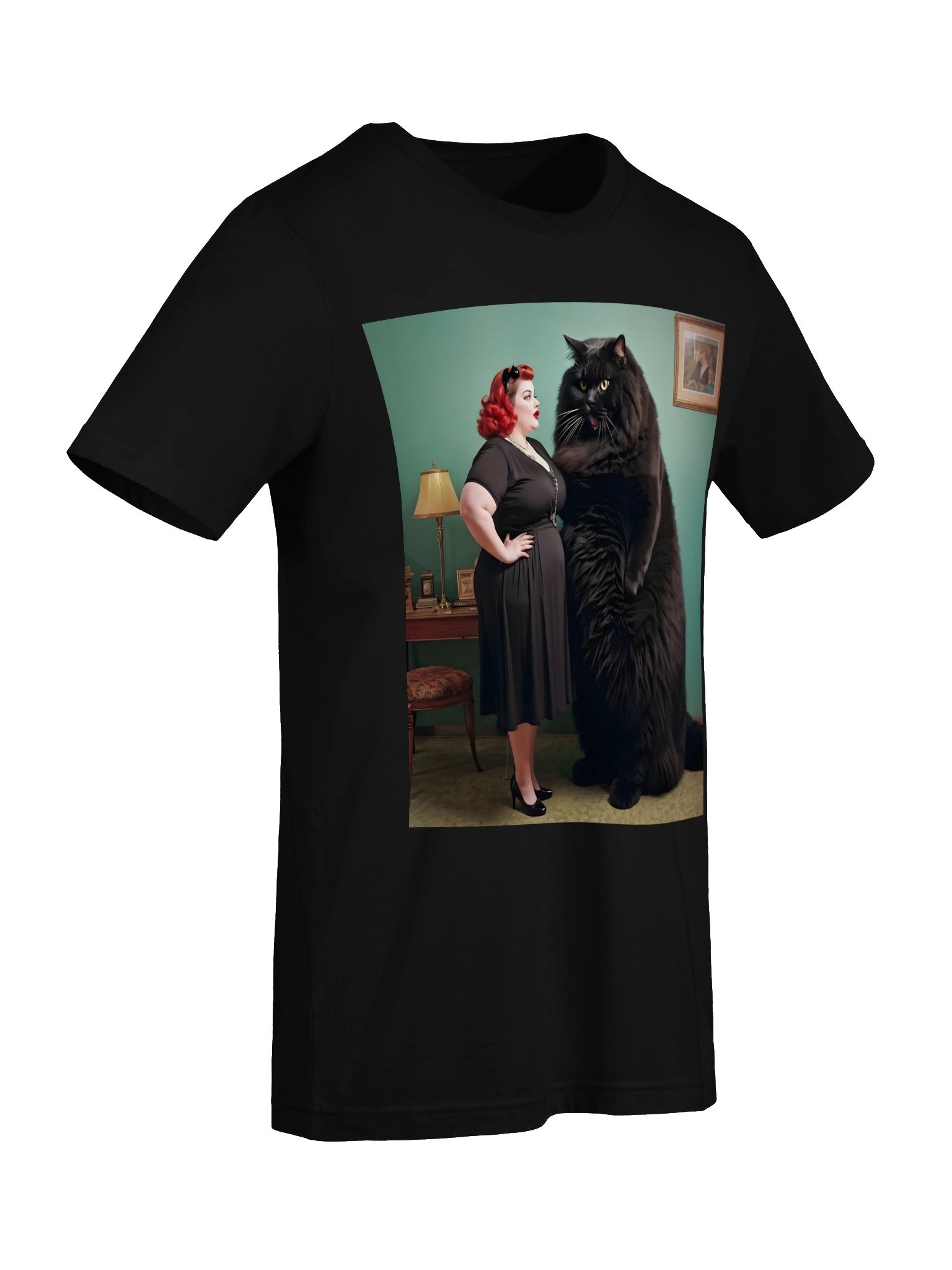 Black Puss | Bella+Canvas Unisex Supersoft T-Shirt product image (107)