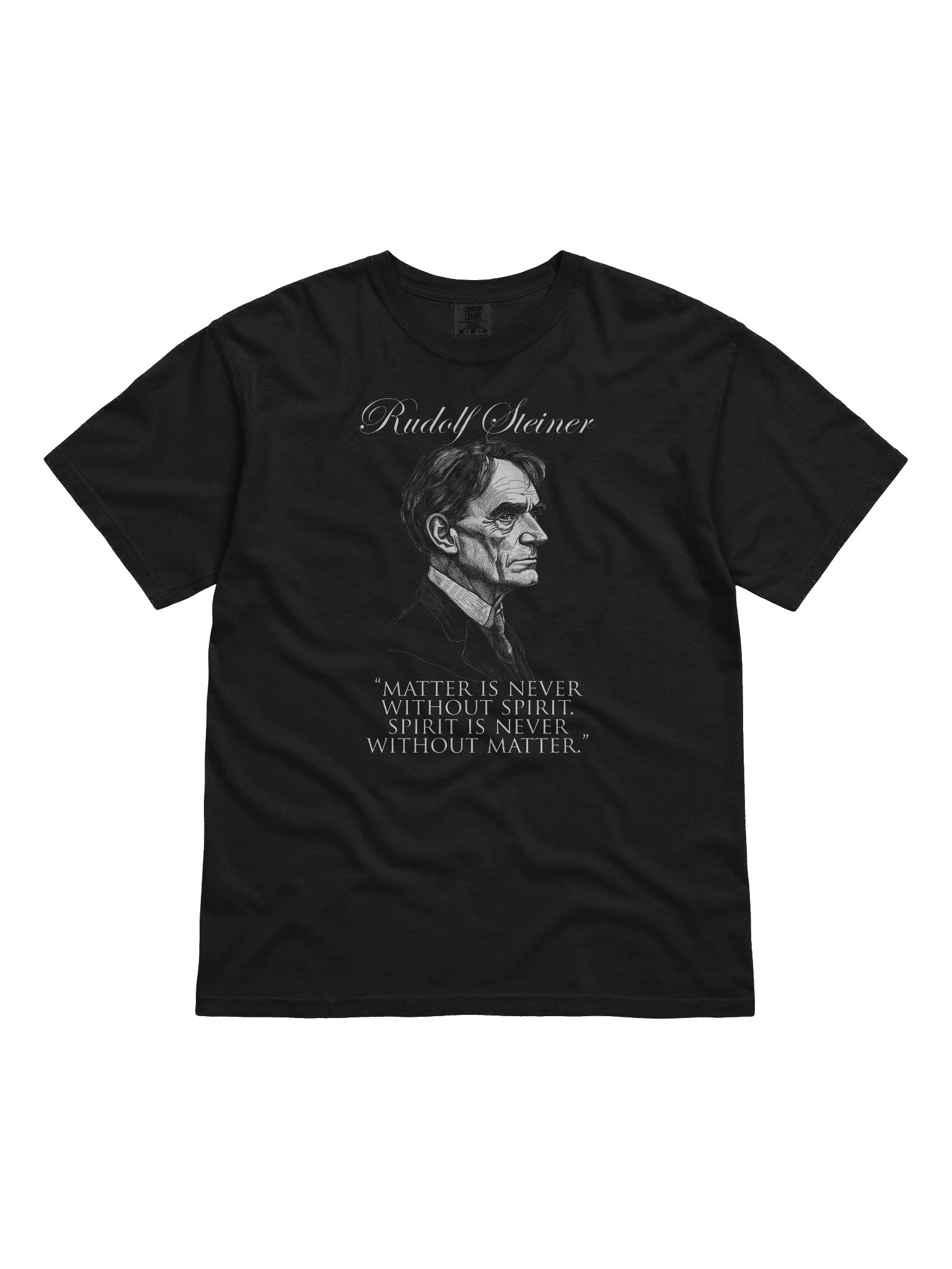 Rudolf Steiner - Matter Spirit Quote, Anthroposophy, Philosophy, Esoteric, Occult T-Shirt product image (1)