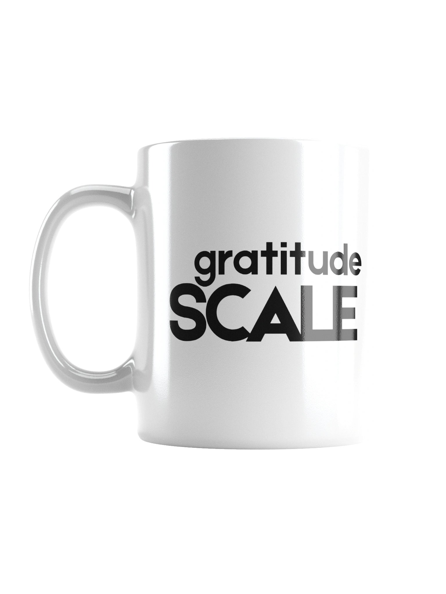Gratitude Scale Mug - Romantic Coffee Gift - Minimalist Shared Living Humour product image (1)