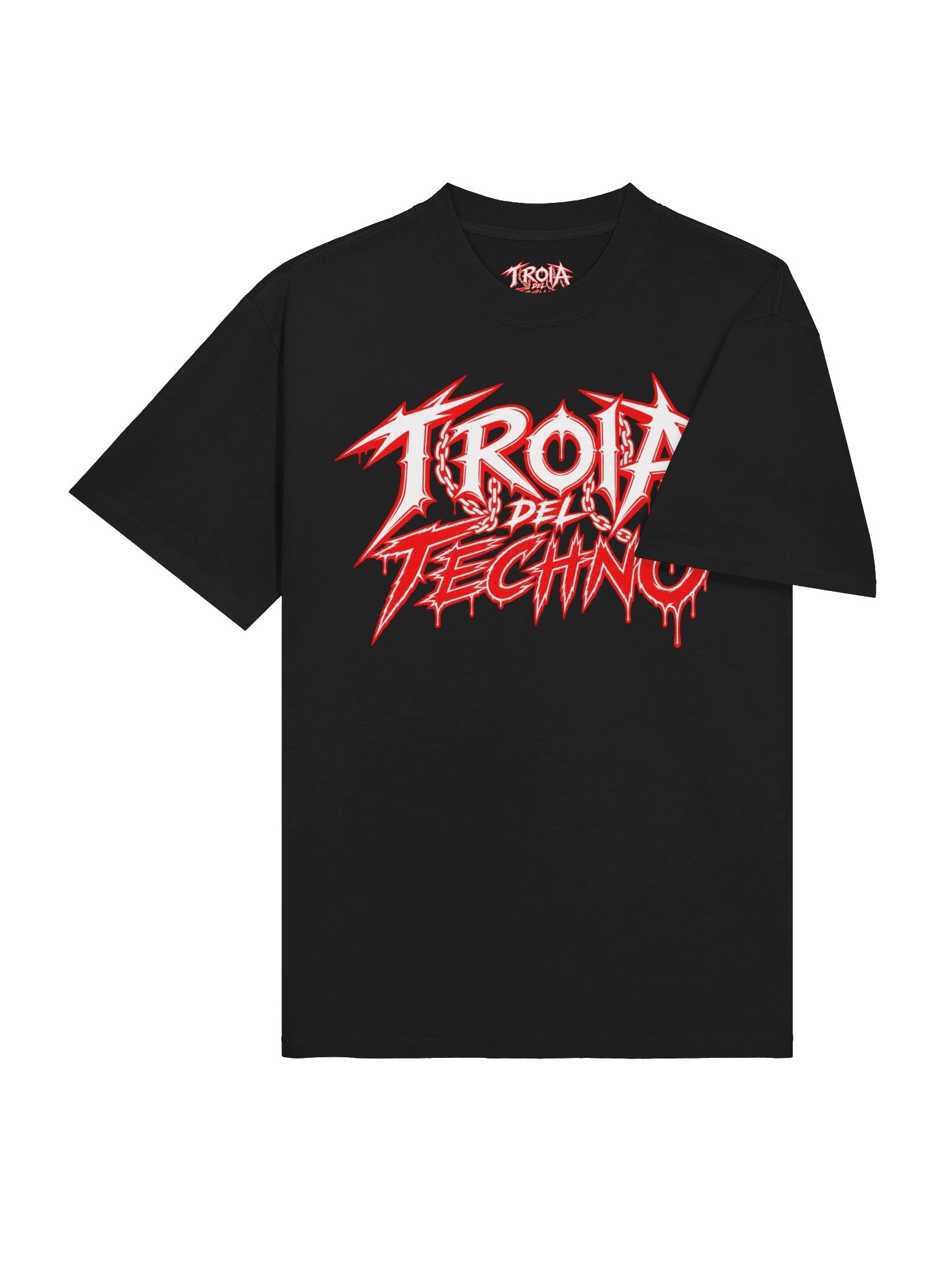 troiadeltechno white logo t-shirt product image (8)