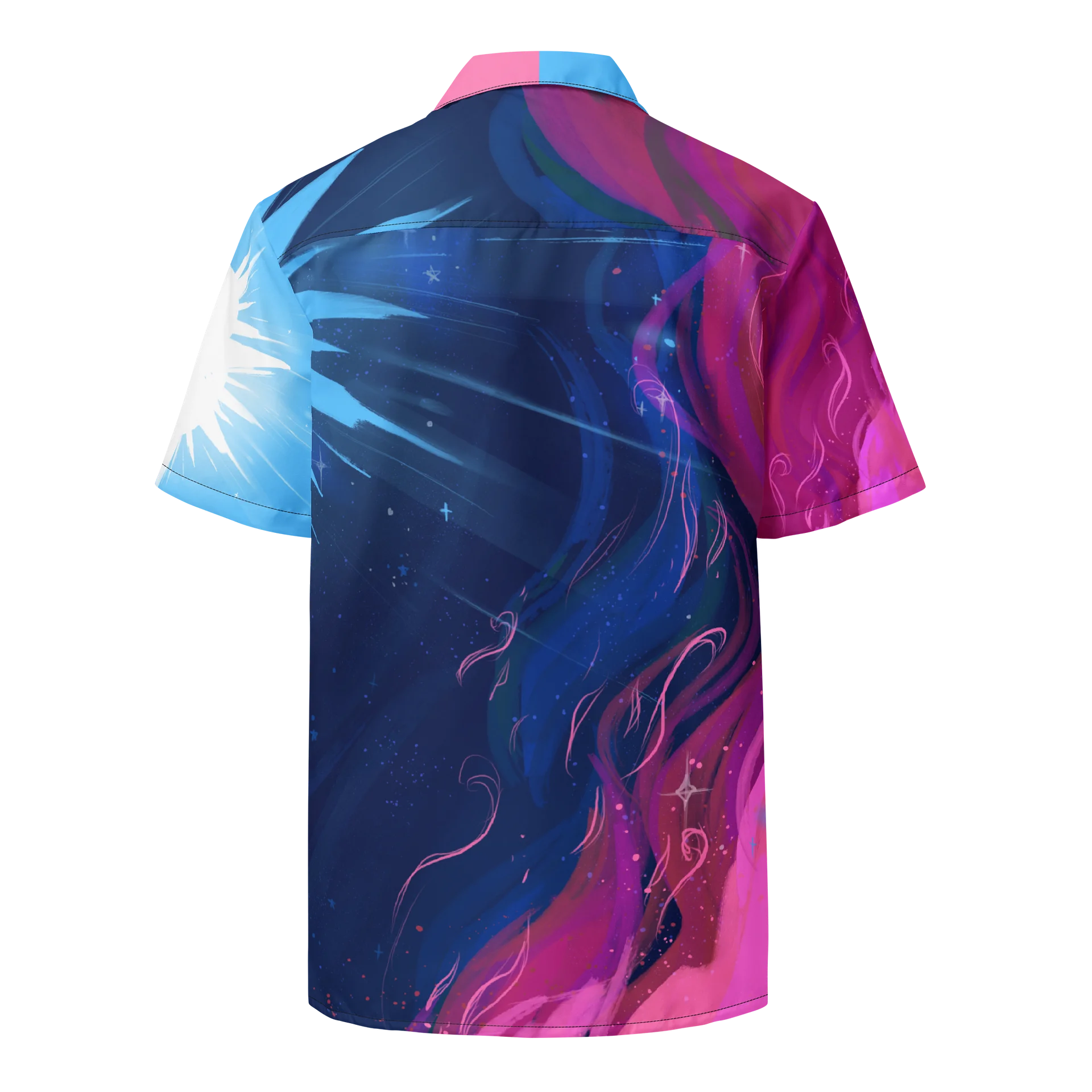 Transgender Subtle Pride Angel x Devil Button Up Shirt product image (5)