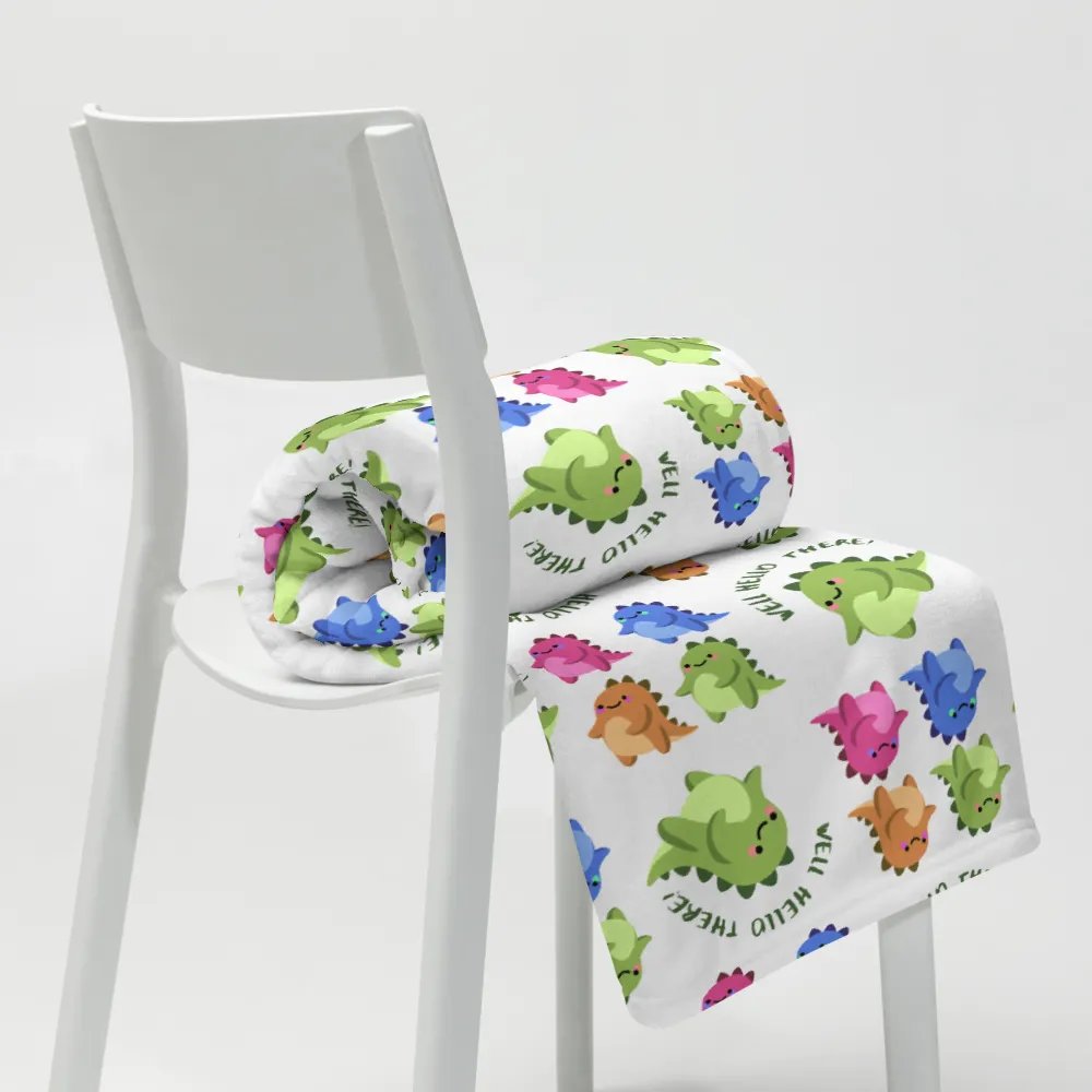 Cute Coloured Dinosaur Blanket product image (12)