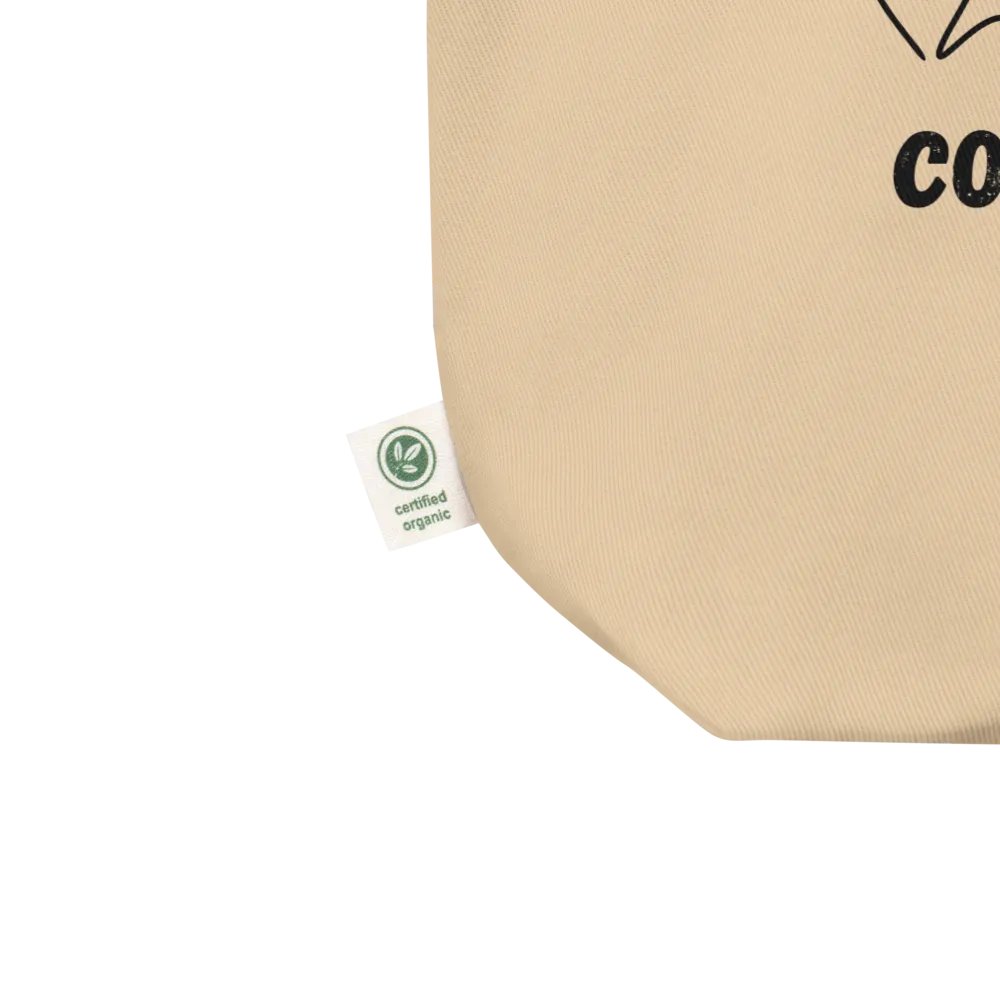 Your Heart Is Your Compass — Organic Cotton Beige Tote Bag for Everyday Use product image (2)
