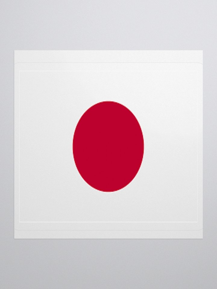 Japan Flag Sticker | Rising Sun Design | Durable Vinyl | 3 Sizes product image (2)
