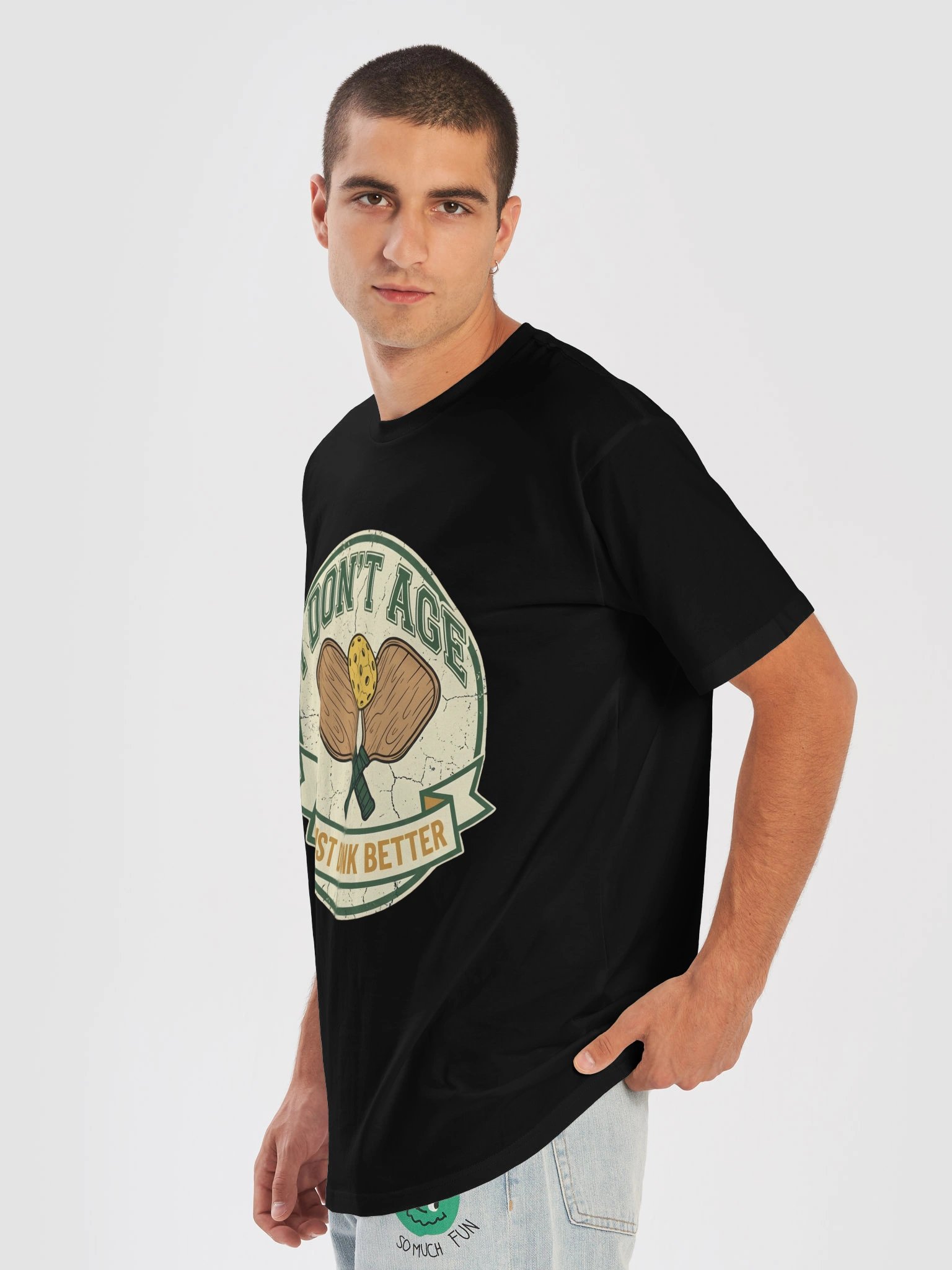 Pickleball Grandpa Shirt - Funny I Don't Age I Just Dink Better Retro T-Shirt product image (6)