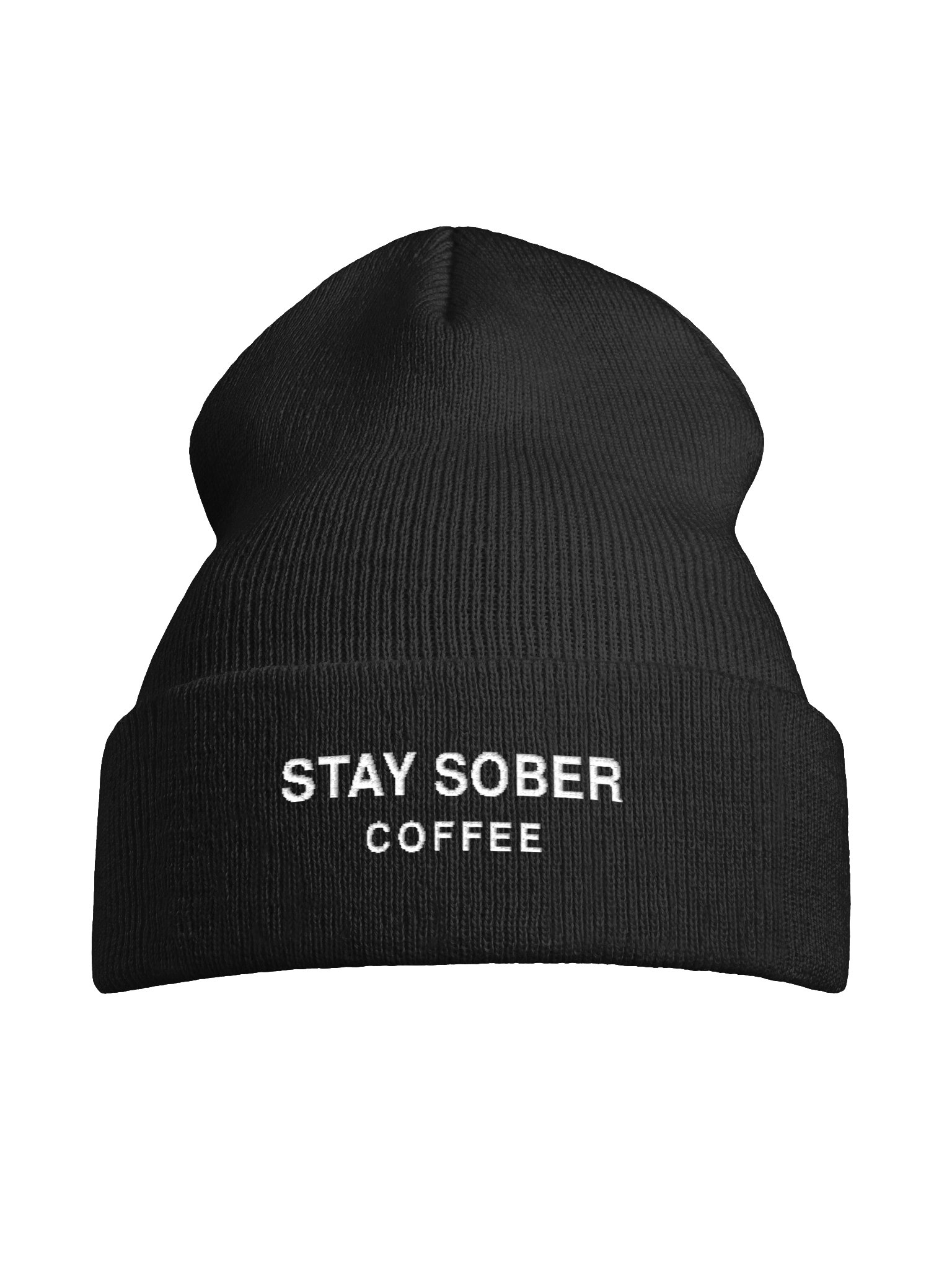 Stay Sober Coffee Cuffed Beanie product image (7)